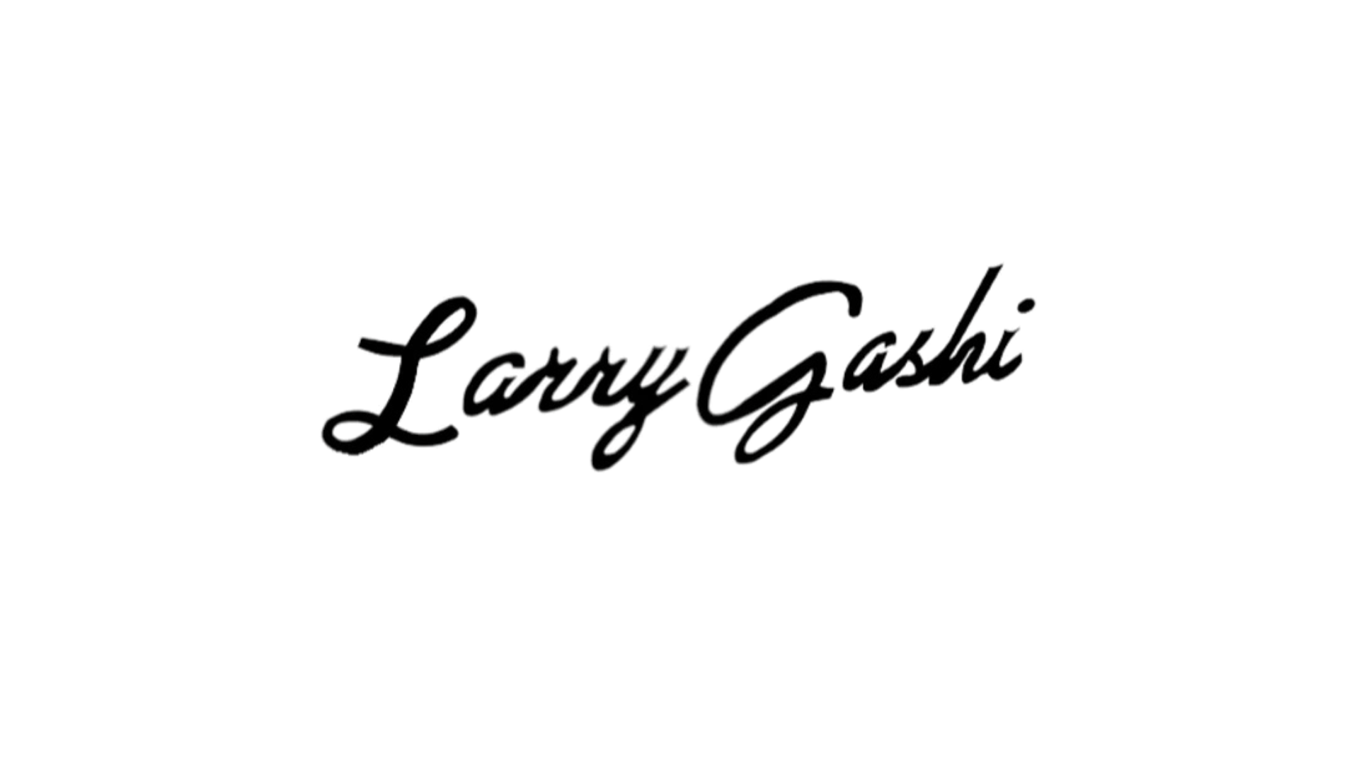 Car logo featuring "Larry Gashi" in script under a star emblem.