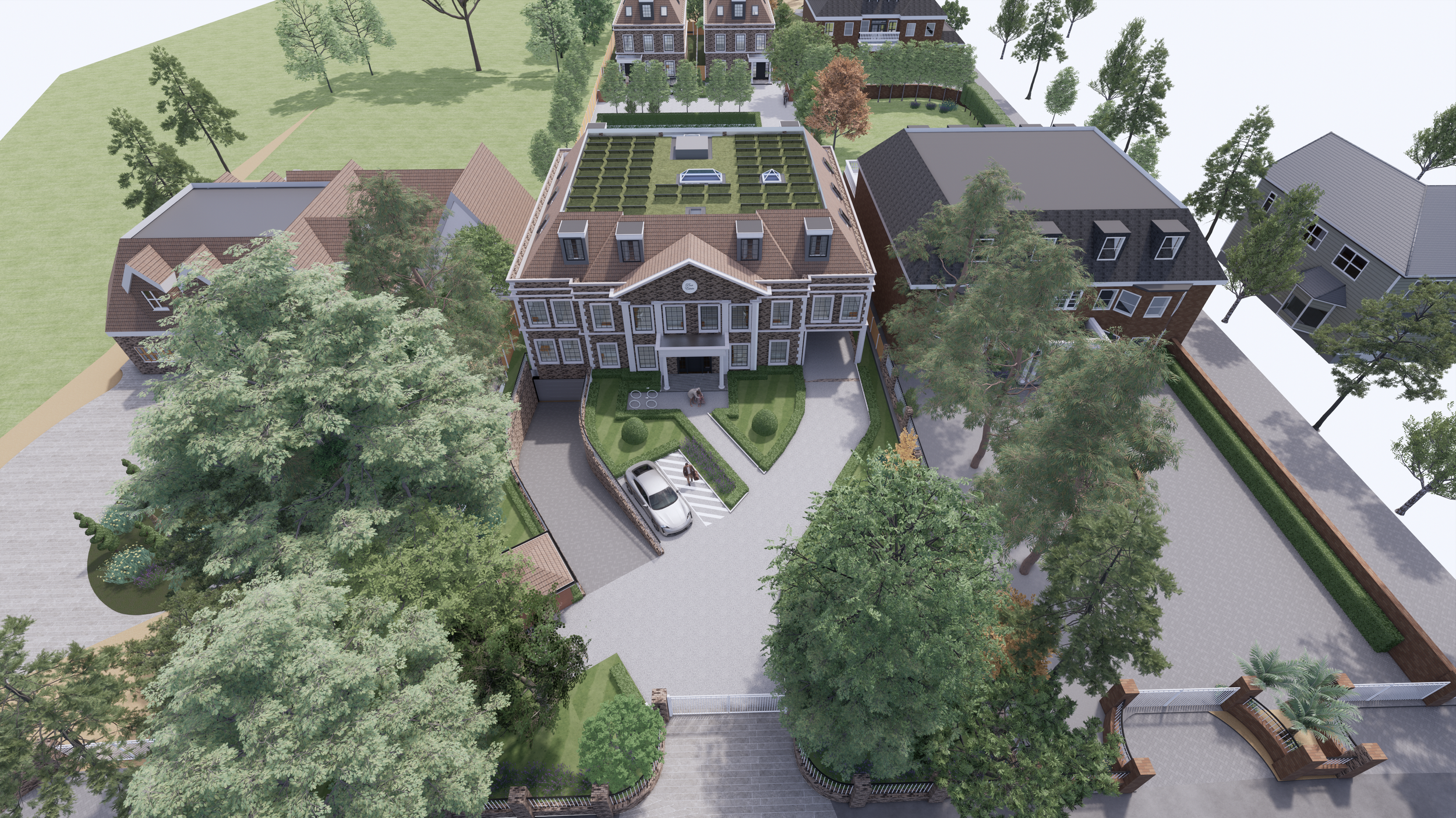 Hadley Wood
New 4 storey building to create 7 flats
and 2 x 3 storey houses