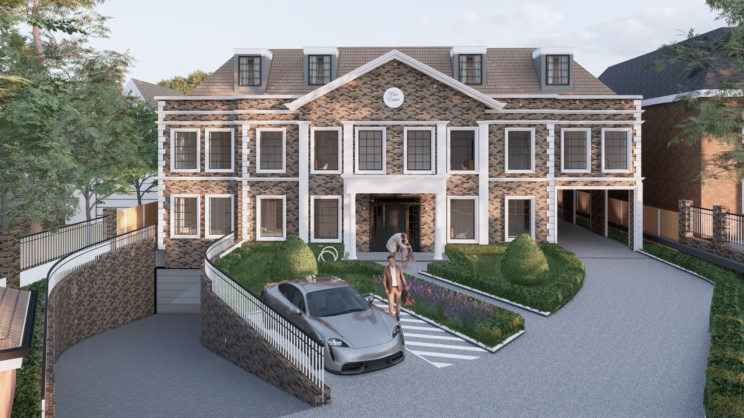 Hadley Wood
New 4 storey building to create 7 flats
and 2 x 3 storey houses