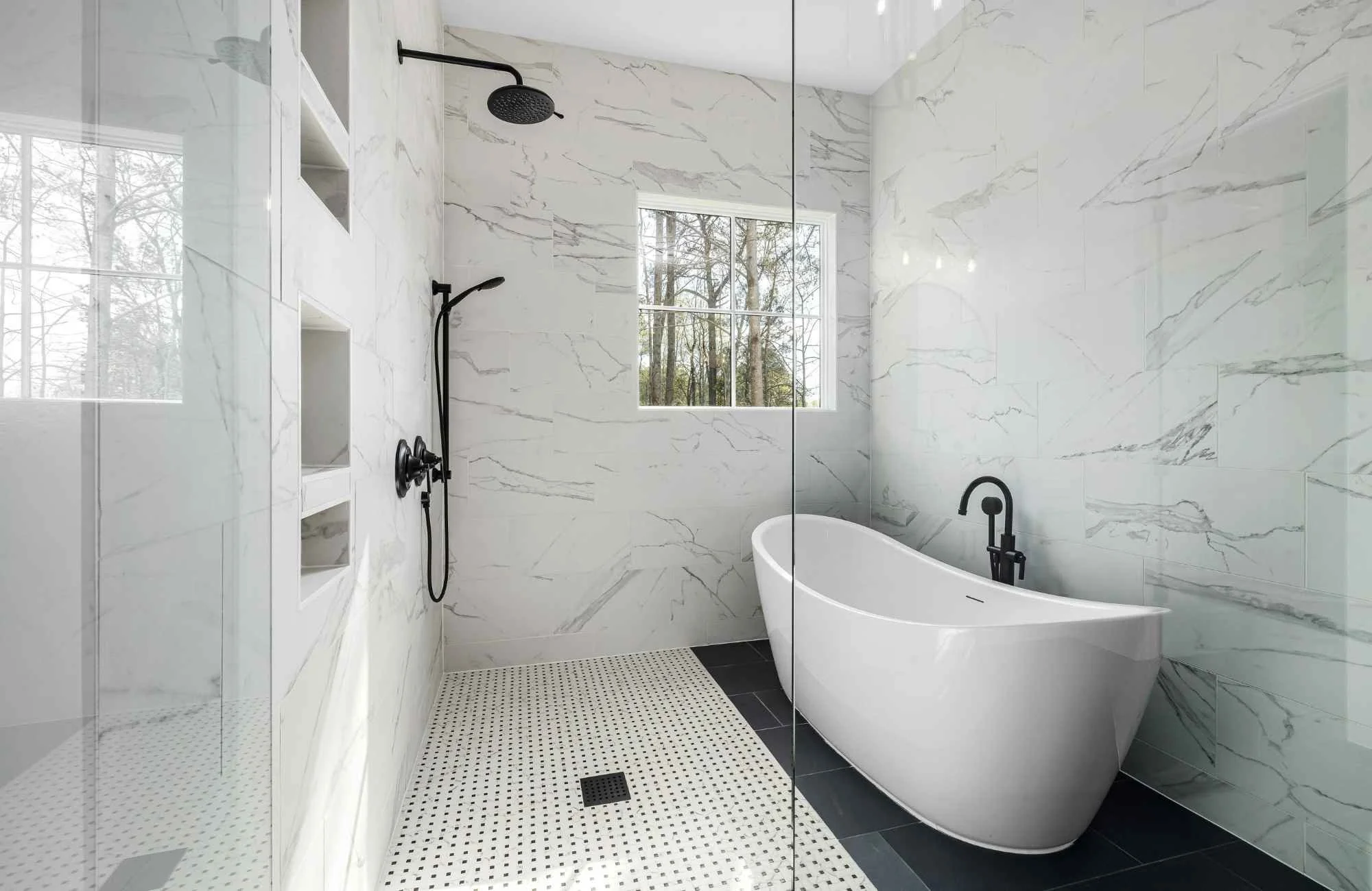 full-service-interior-design-northwest-suburbs-chicago-il-designing-for-full-gut-reno-bathroom-with-soaking-tub-in-shower-stone-tile-wall-unique.jpg
