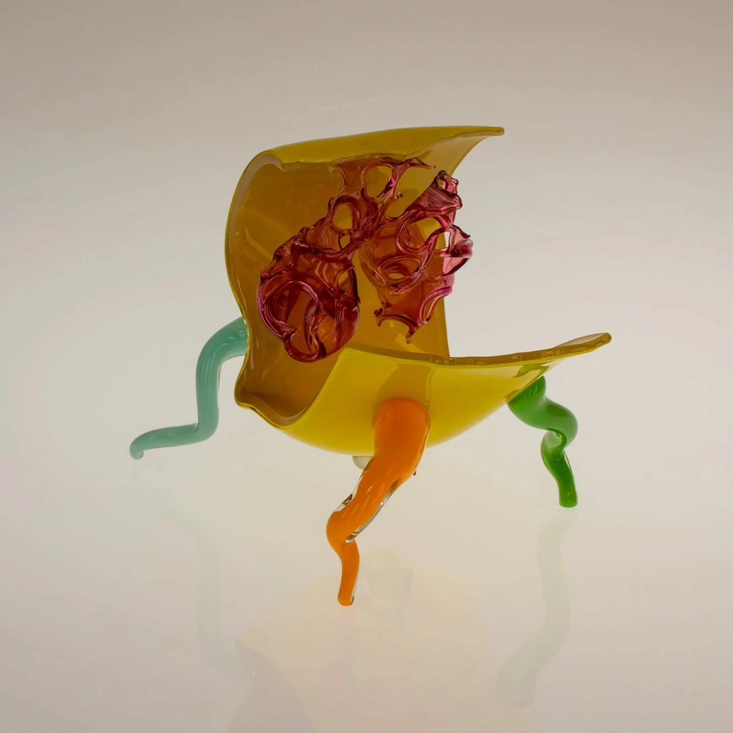 Mouthful of Bats, 2025
Blown and Sculpted Glass
12" x 10" x 8"