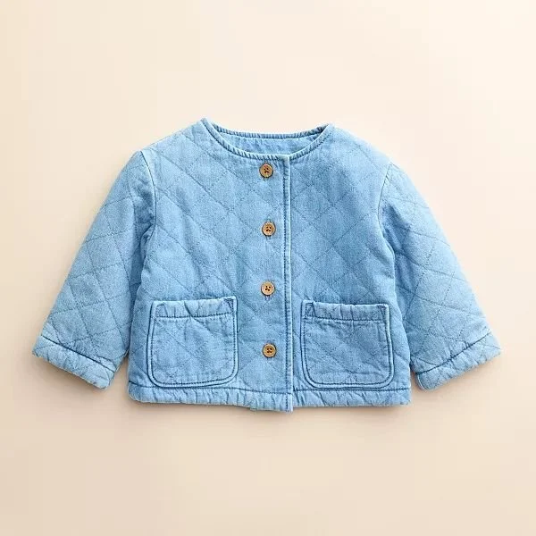 Quilted denim jacket for Little Co