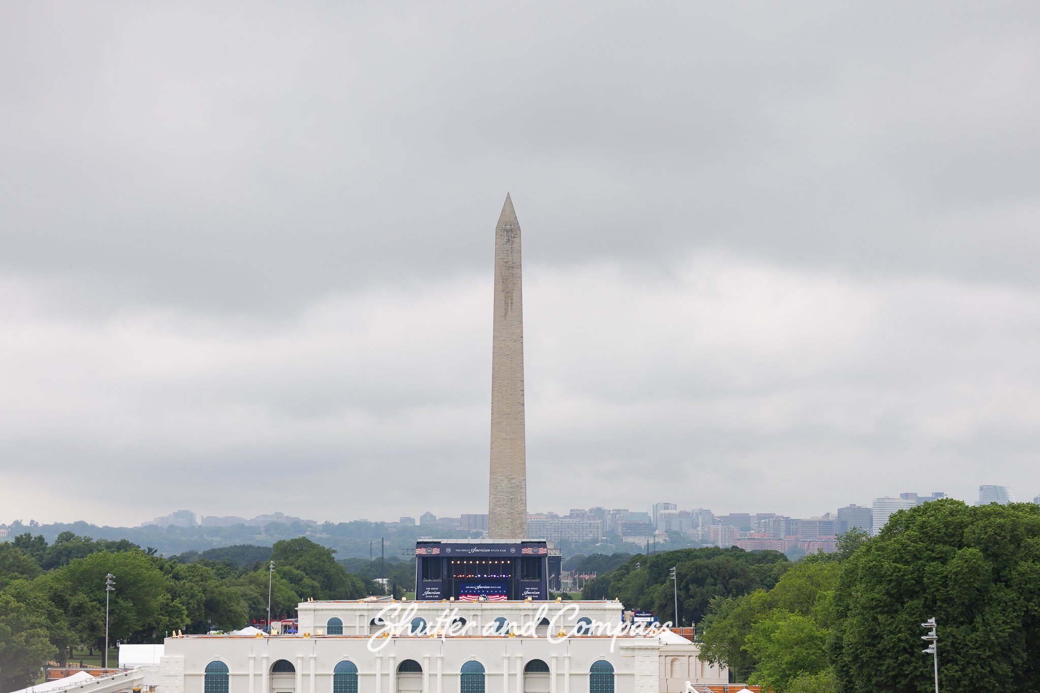 Washington Monument from Ferris Wheel