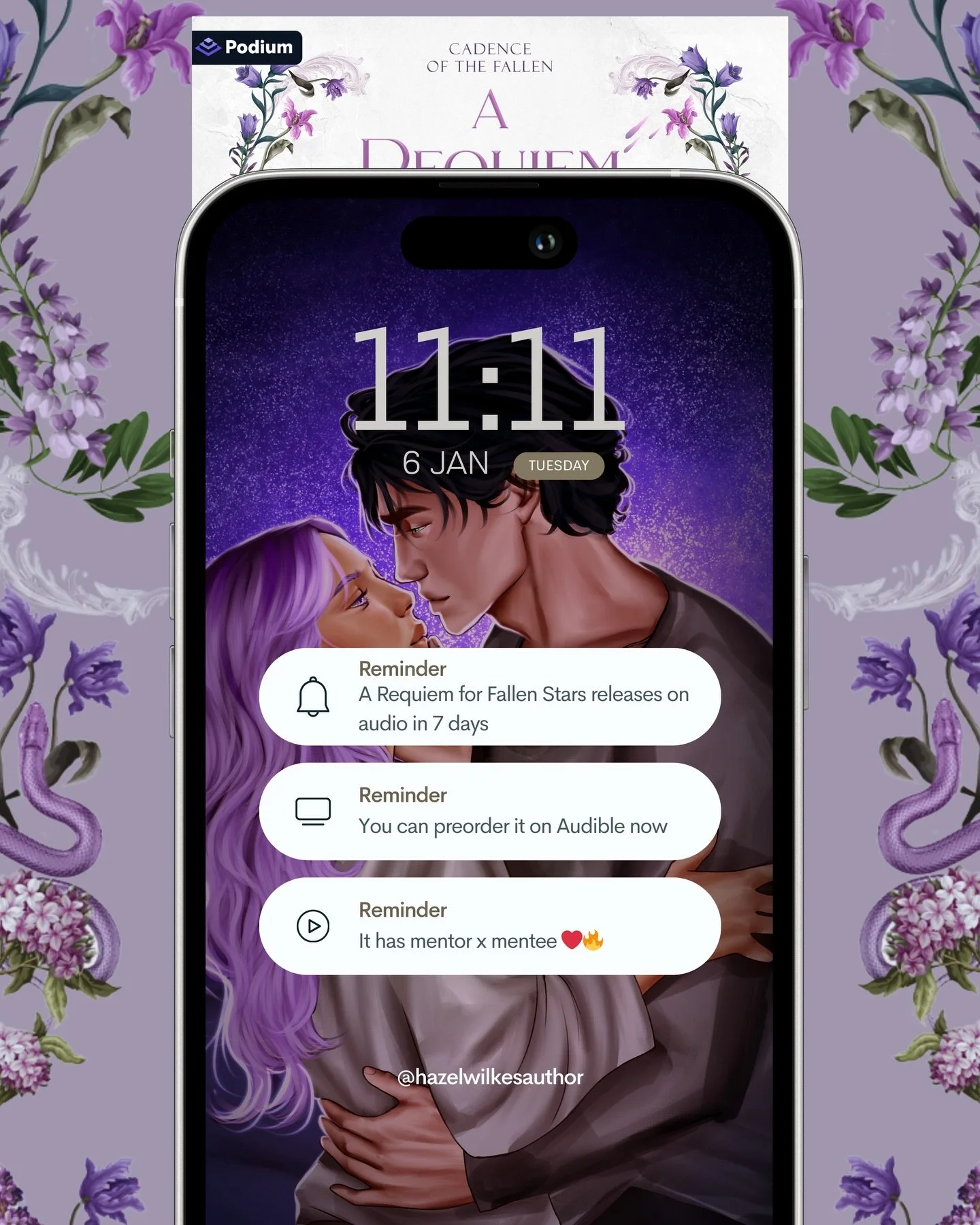 We are only ONE WEEK AWAY until the release of A Requiem for Fallen Stars on audio!!! Almost time to get the headphones and car speakers ready✨🎧 

#audiobookstagram #tbrpile #releasingsoon #arequiemforfallenstars