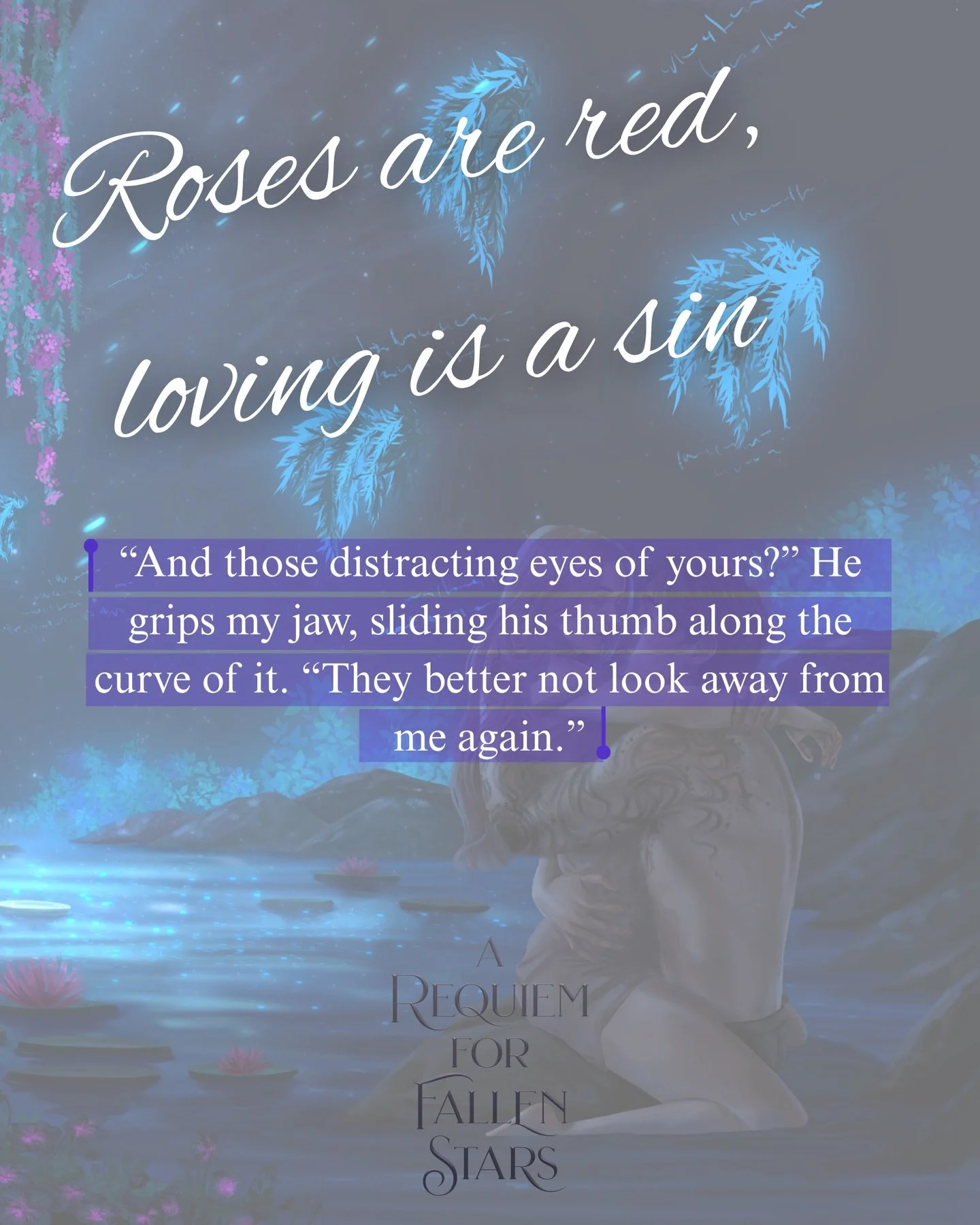 Roses are red, loving is a sin&hellip; 
&bull;
&bull;
&bull;
I&rsquo;ve been seeing this trend pop up all over my feed, and I had to give it a go✨ clever mind, @hm.wolfe for creating such a fun trend🤍 

the background is exclusive art found in the a