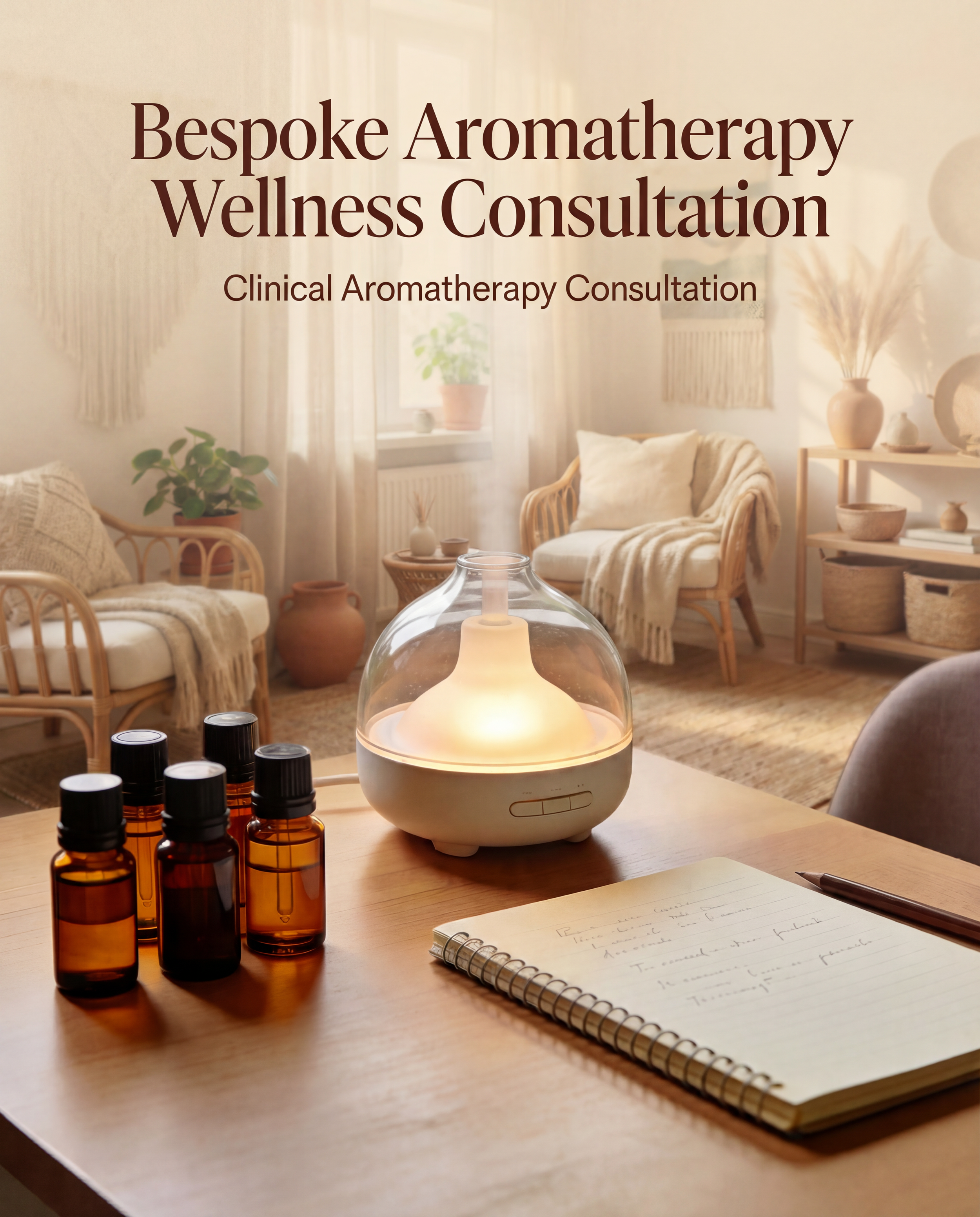 Book a 45-min bespoke aromatherapy consultation with a Certified Clinical Aromatherapist in Calgary. Get a custom essential oil blend & expert guidance for your wellness journey