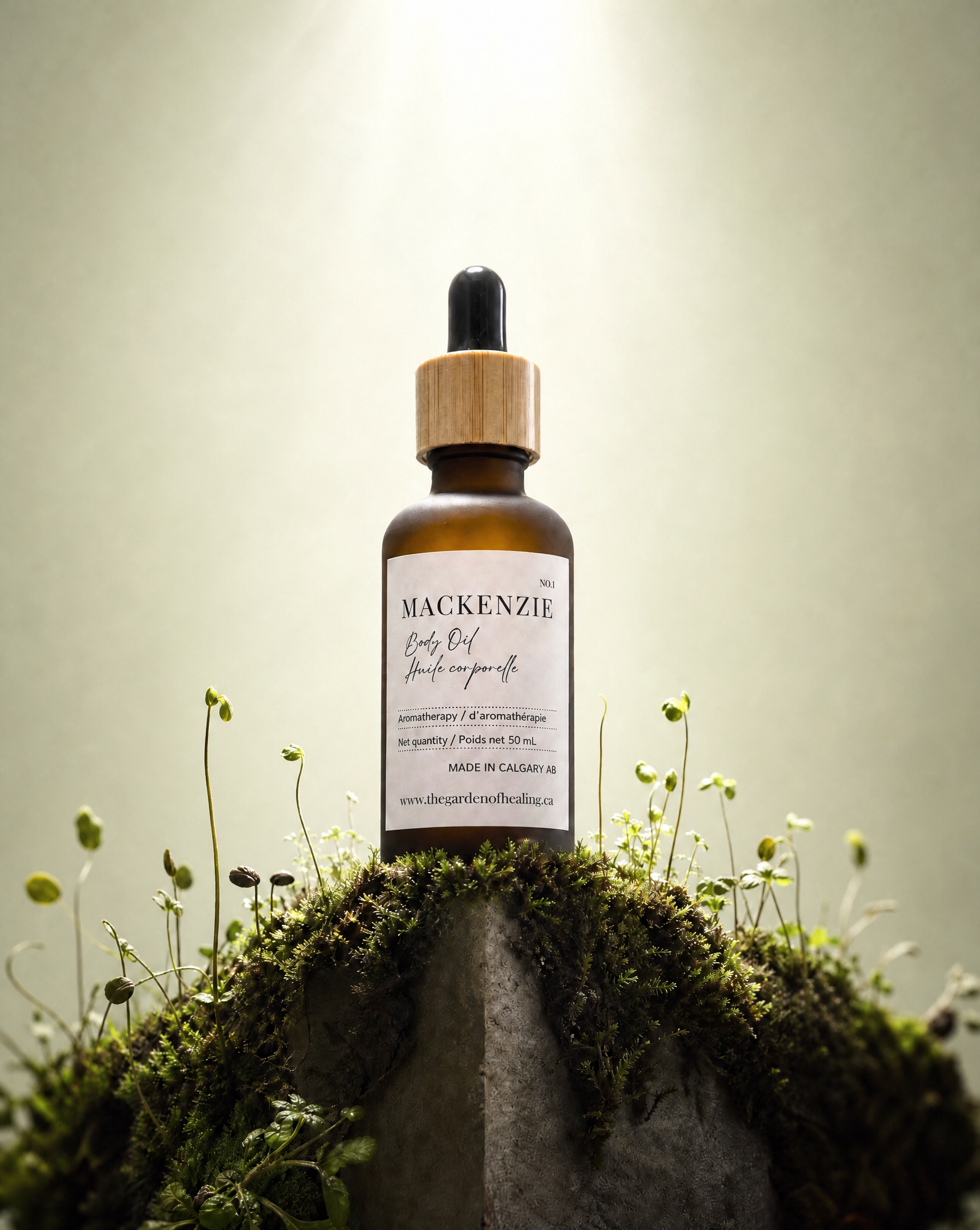 Mackenzie Bio-Active Lipid Recovery Oil by Garden of Healing - A vibrant Mango and Jasmine body oil for spirit-lifting vitality and a silken glow.