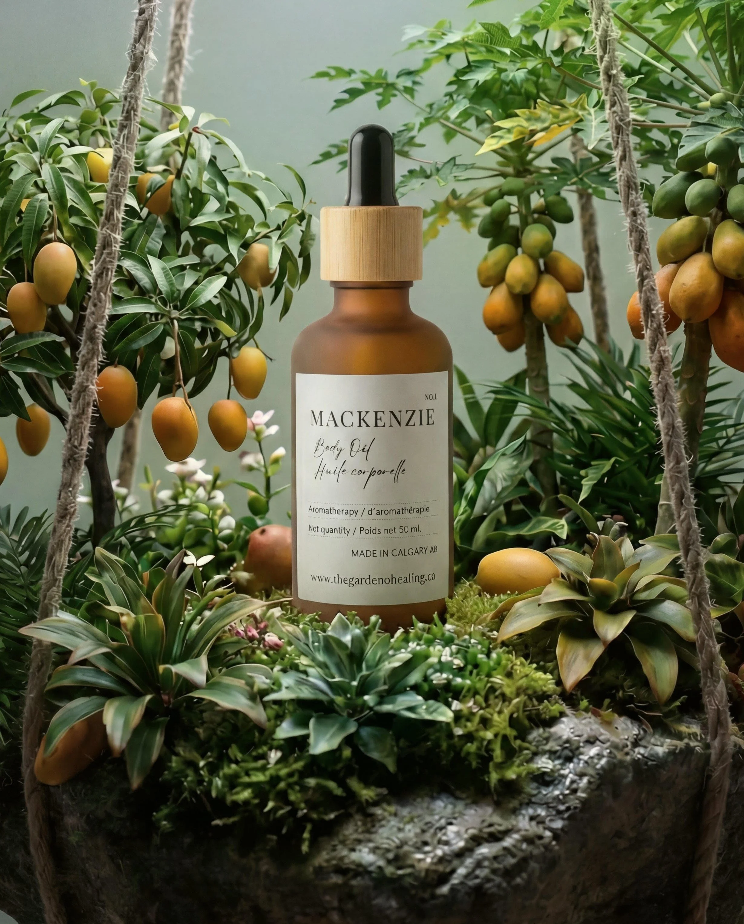 Mango papaya body oil, natural hydrating body oil, tropical skincare, sweet almond oil for skin, vegan body oil.