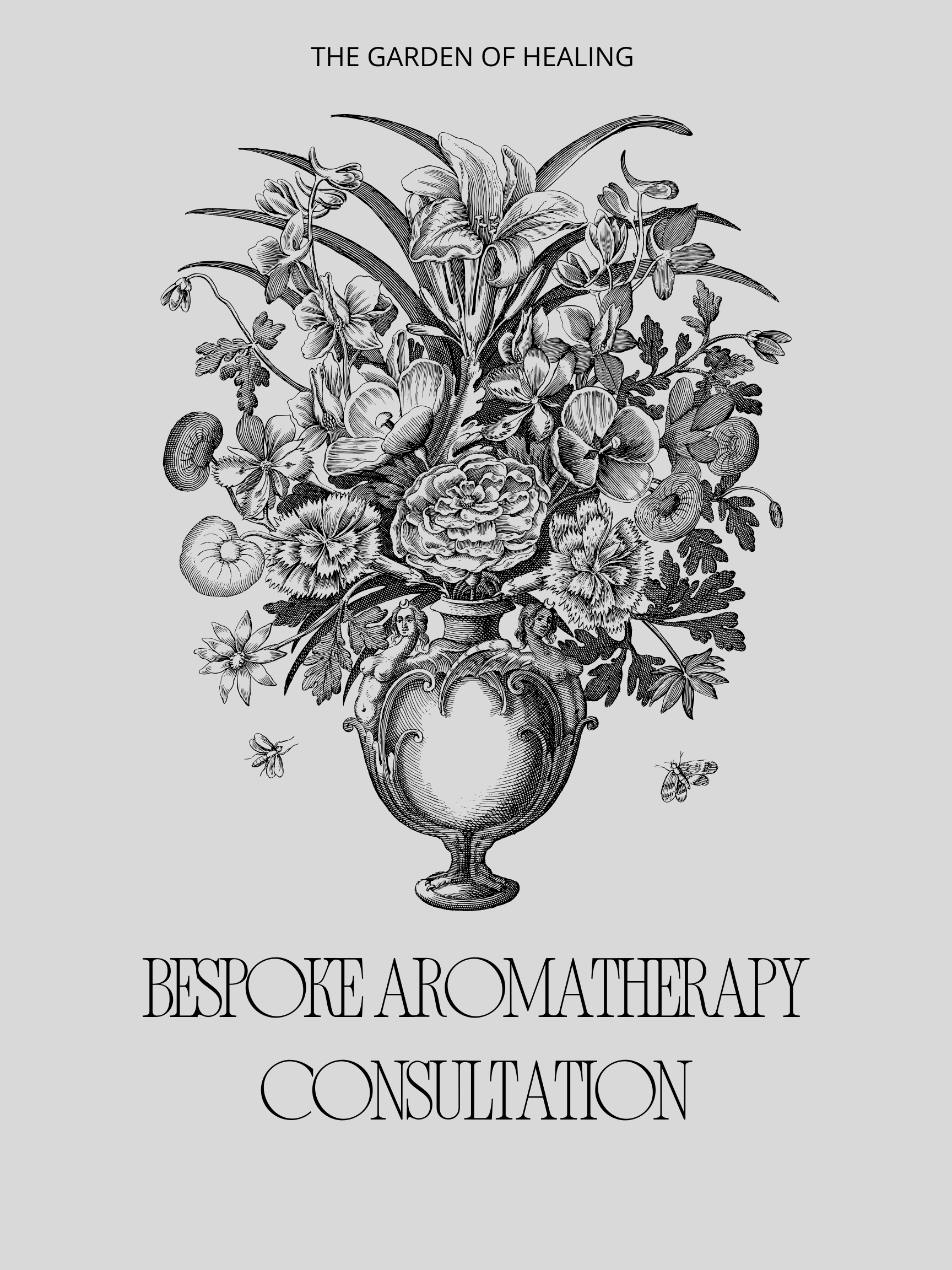 Certified Clinical Aromatherapist preparing a 10ml custom essential oil blend refill for a follow-up appointment