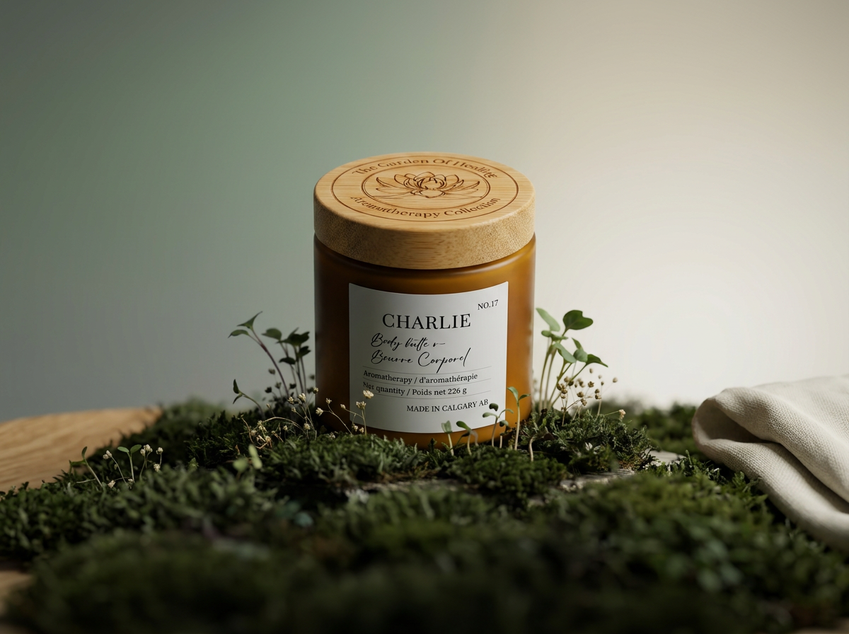 Charlie Body Butter is a clinically potent, anhydrous botanical treatment featuring a tropical‑fruity aromatic blend and nutrient‑rich super‑butters for deep hydration and a radiant finish.