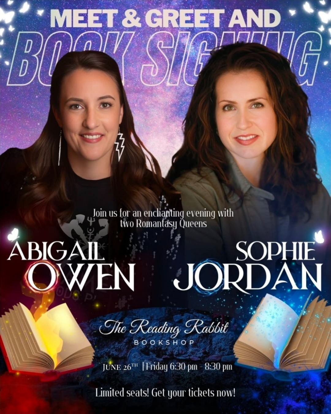 Enchanting evening with Romantasy Queens — Abigail Owen and Sophie Jordan!