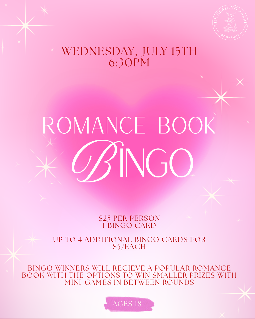 Romance Book Bingo 💘📚