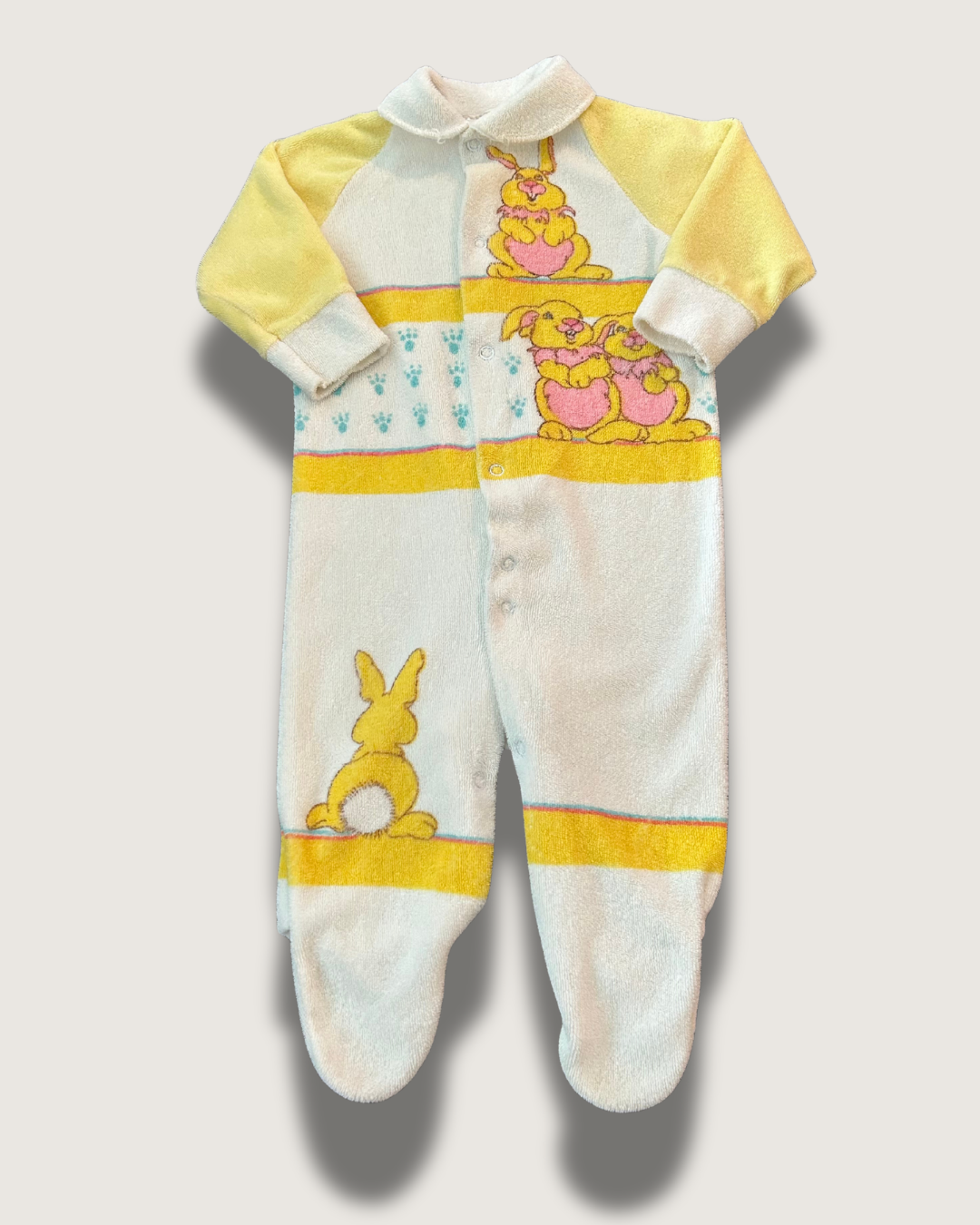 Vintage Snugabye Terry-Cloth Footie