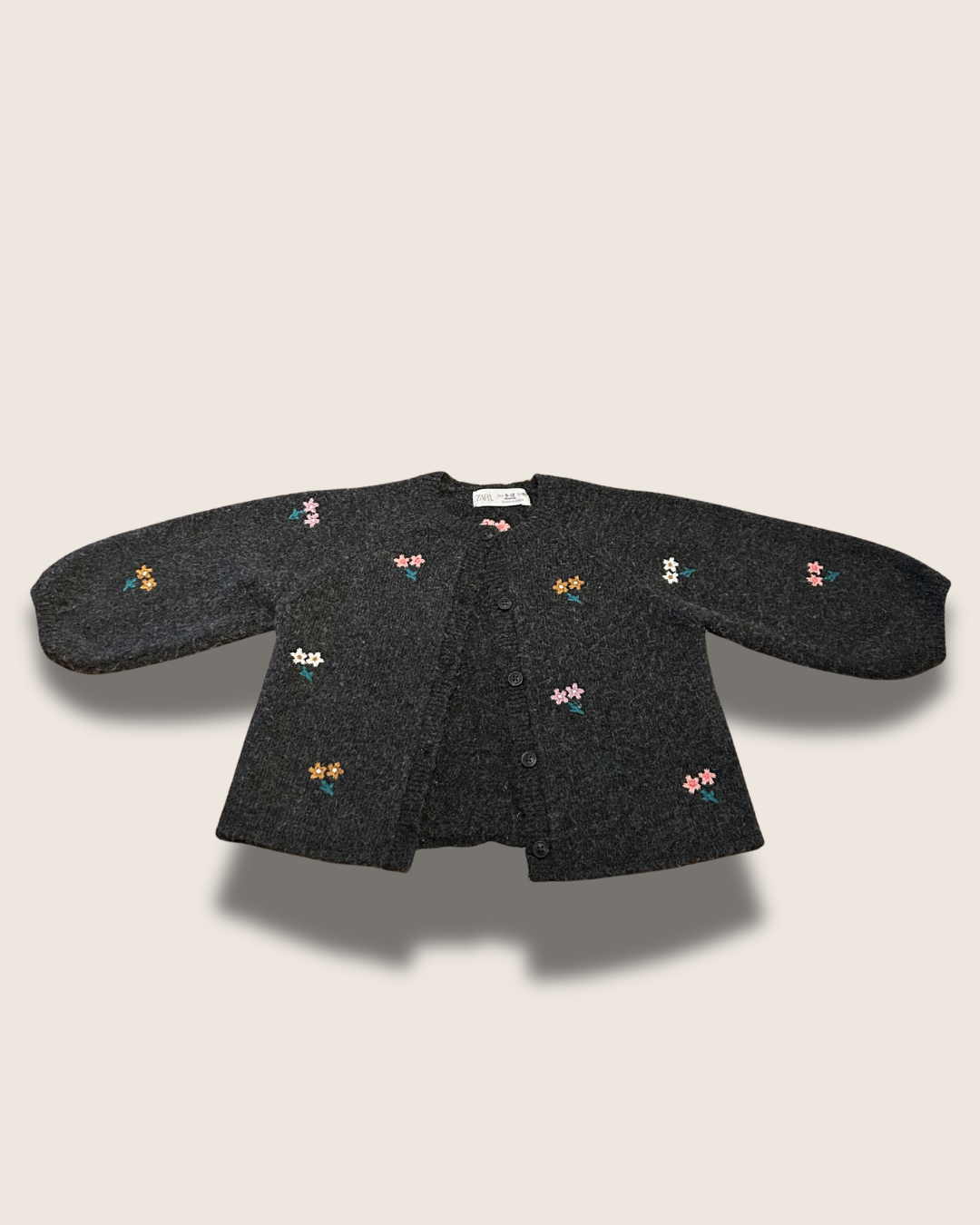 Vintage-Inspired (Floral) Zara Cardigan