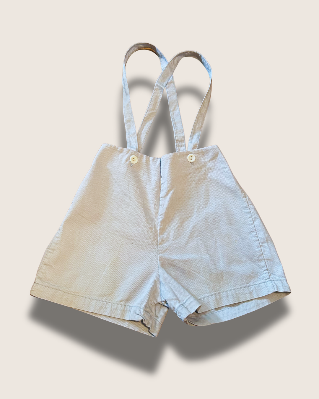 Vintage Textured Shortalls (Powder Blue)