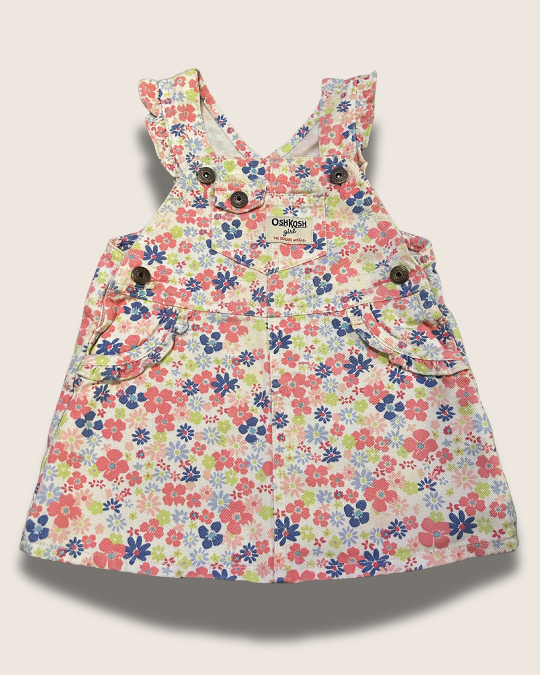 Y2K OshKosh B'gosh Denim (Floral) Overall Dress