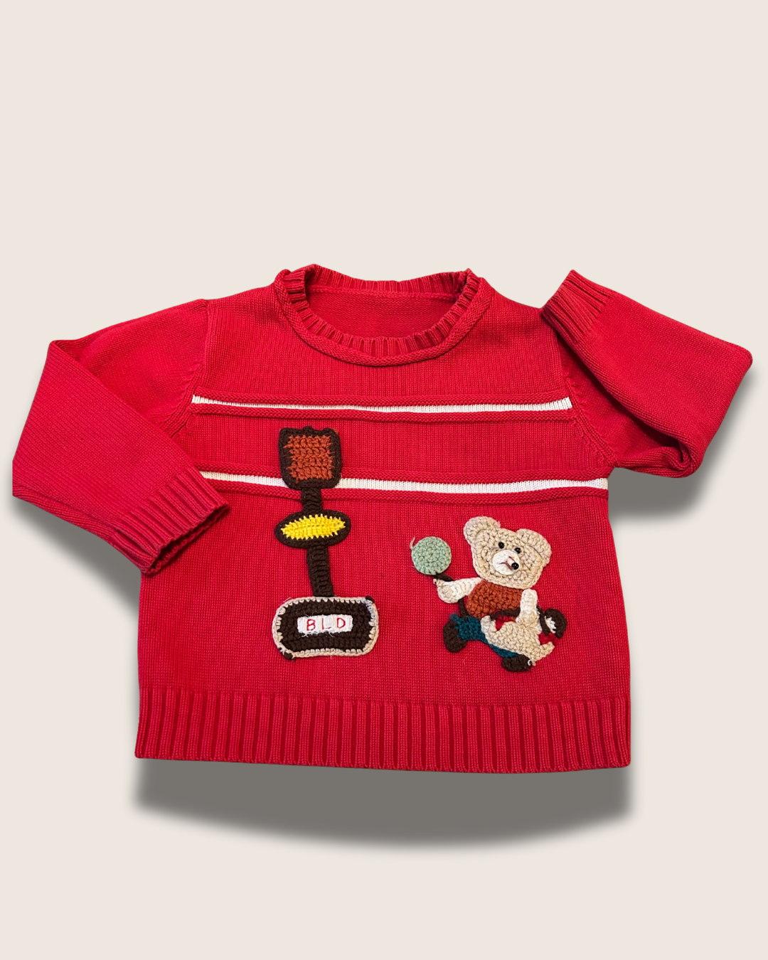 Vintage-Inspired Knit Sweater (Teddy)