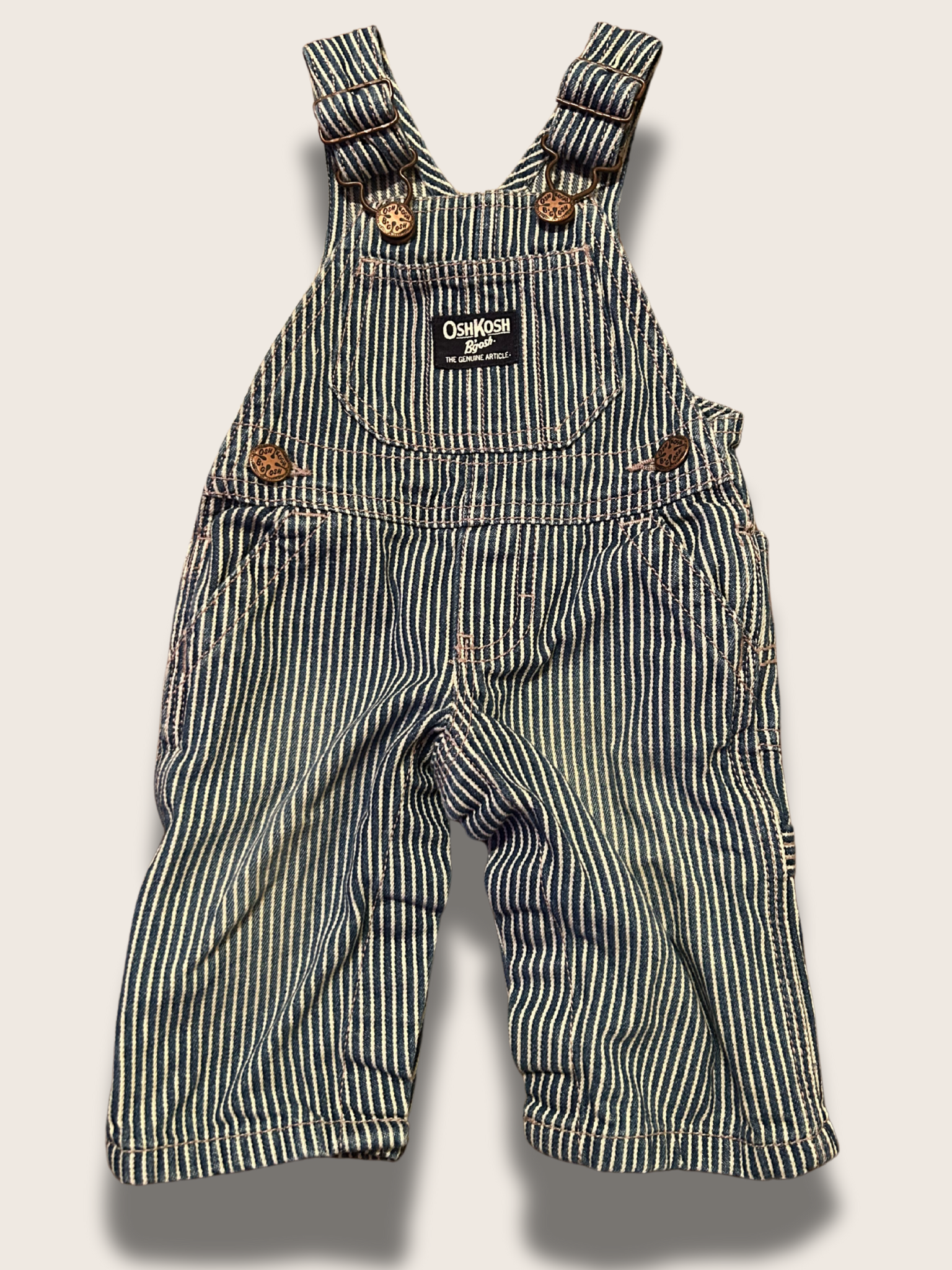 Vintage OshKosh B'Gosh Striped Overalls