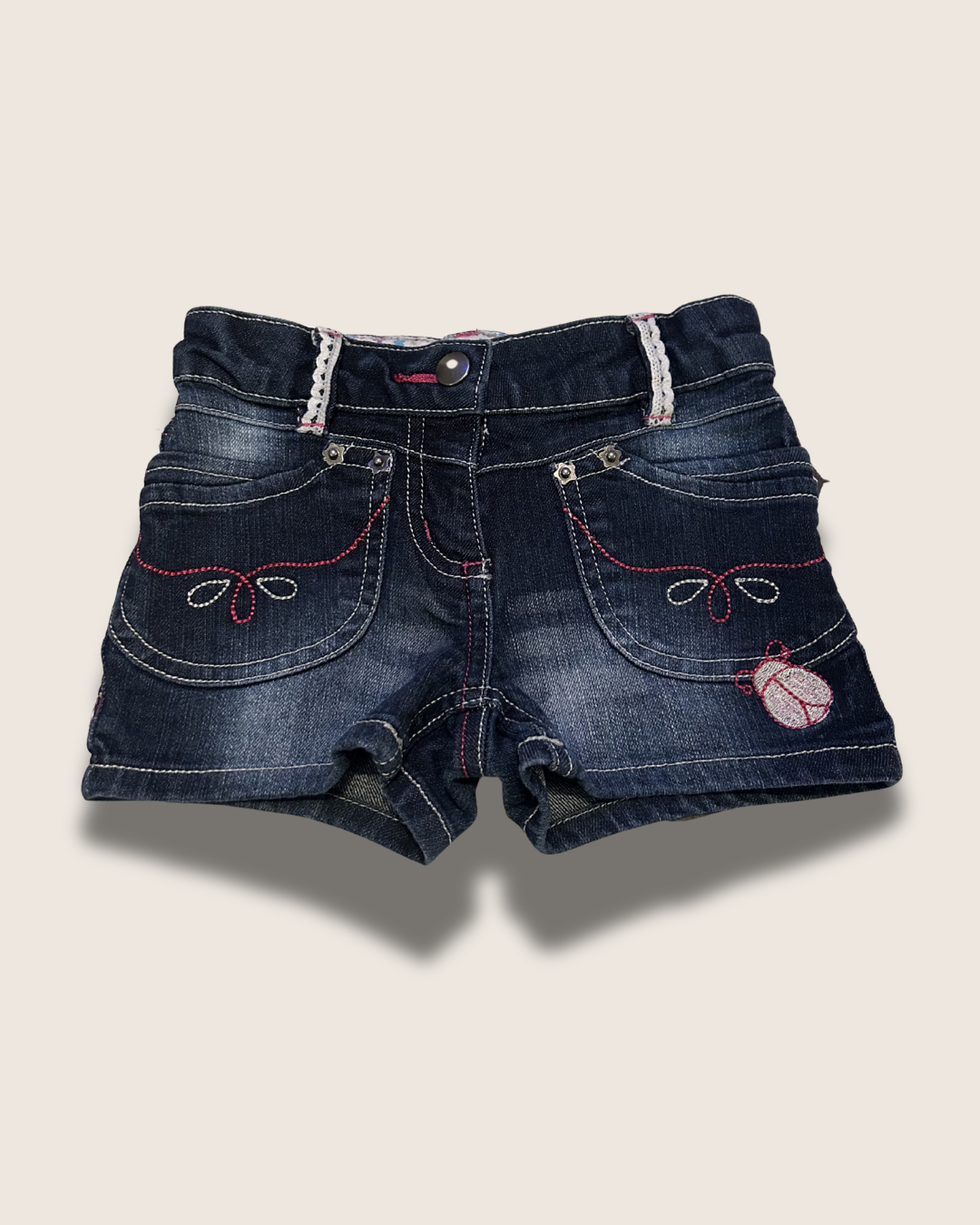 Y2K George Denim (Embroidered) Shorts