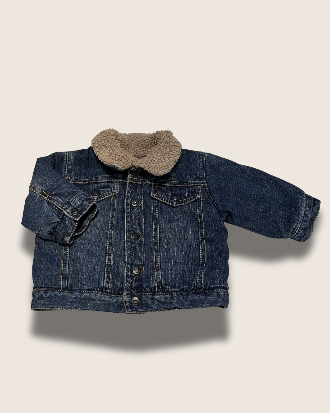 Vintage Please Mum Denim (Sherpa Lined) Jacket