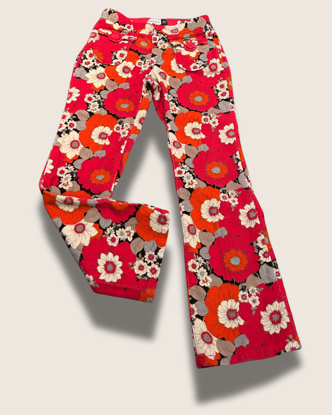 Vintage-Inspired / Y2K - GAP - Corduroy (Floral) Pants