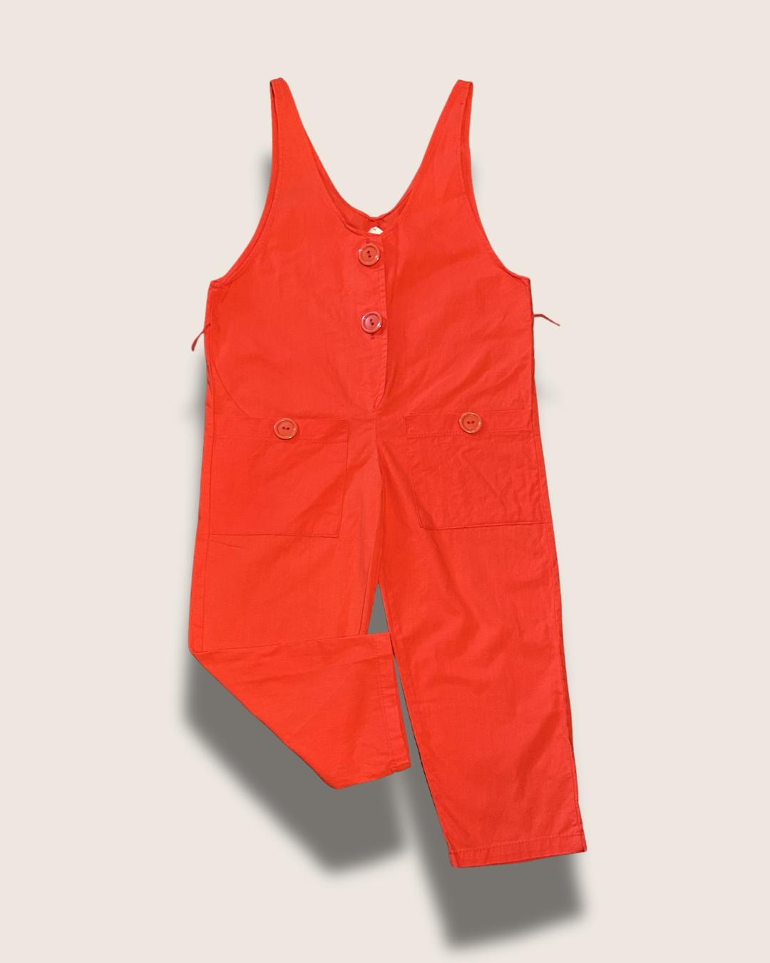 Vintage (Bright Red) Romper