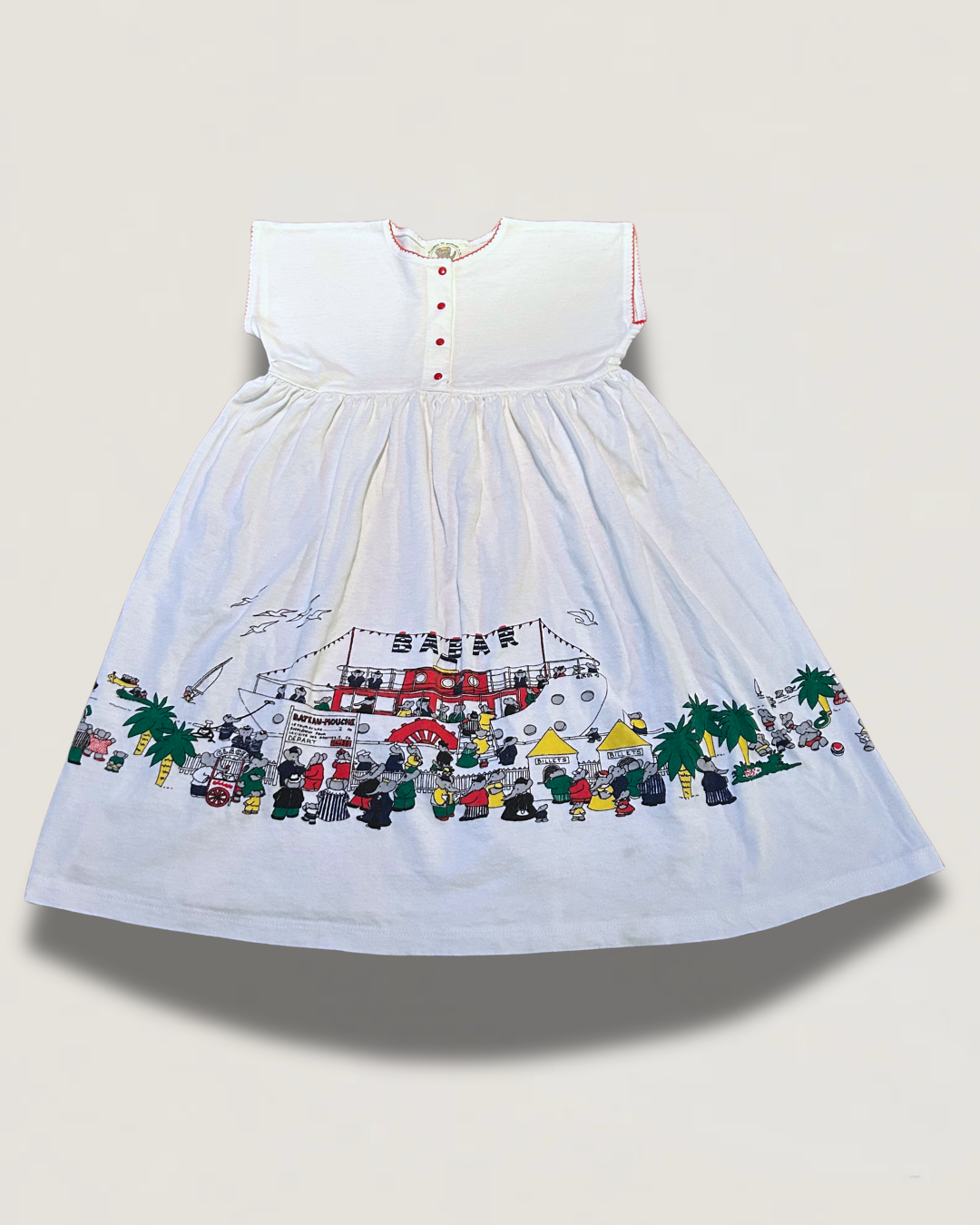 Vintage Christine Souchon Babar Dress (Laurent de Brunhoff)