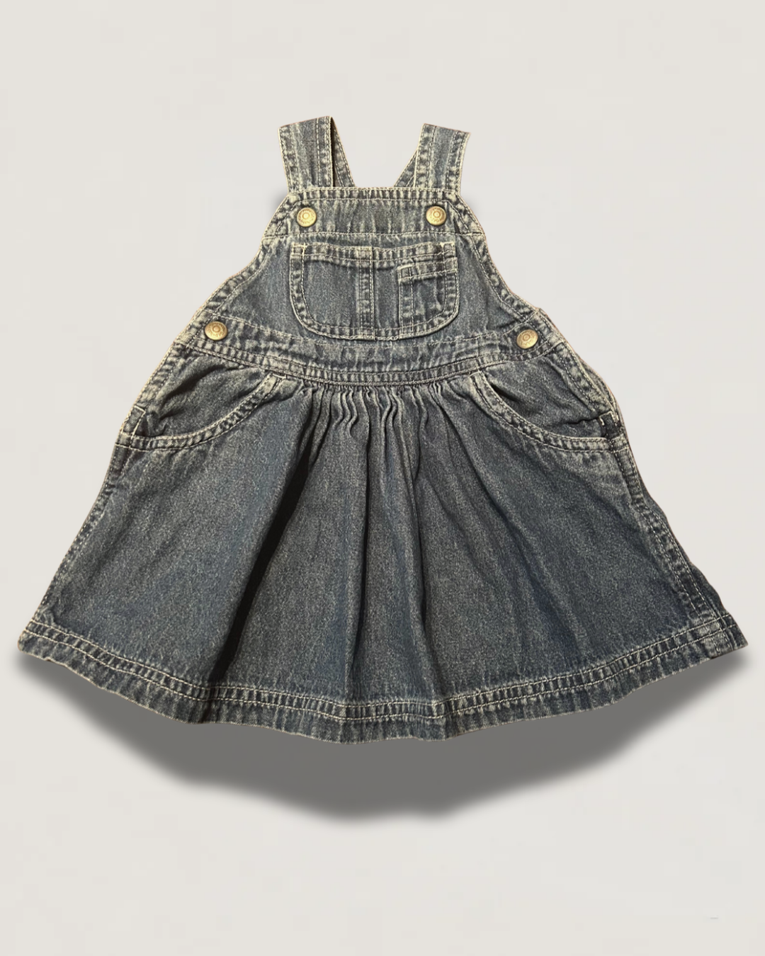 Vintage Baby GAP Denim Overall Dress