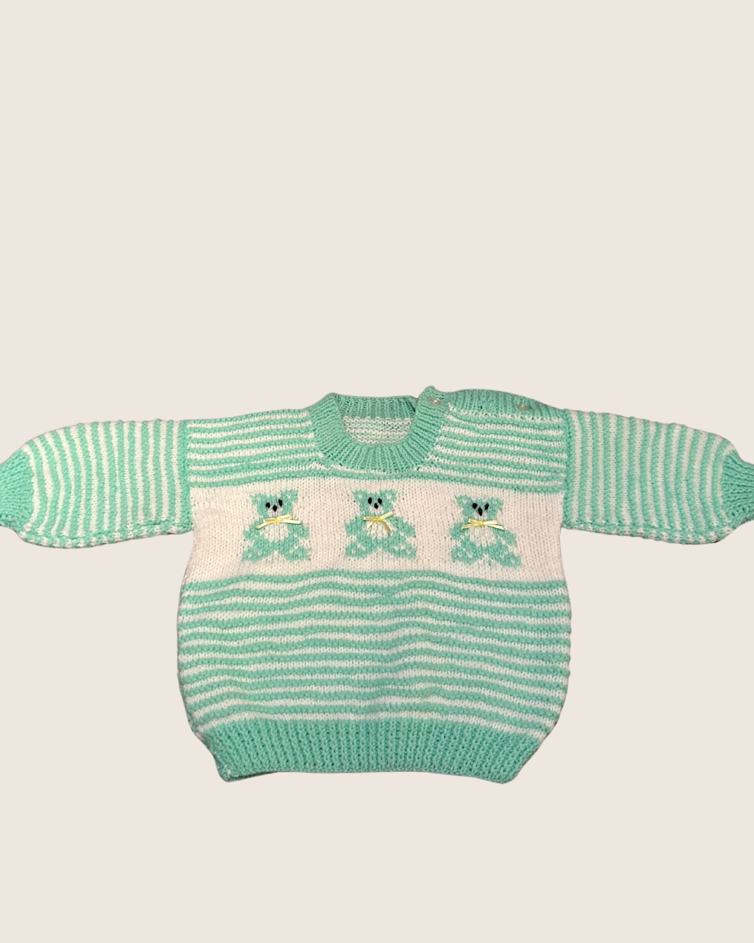 Vintage (Handmade) Knit Teddy Sweater