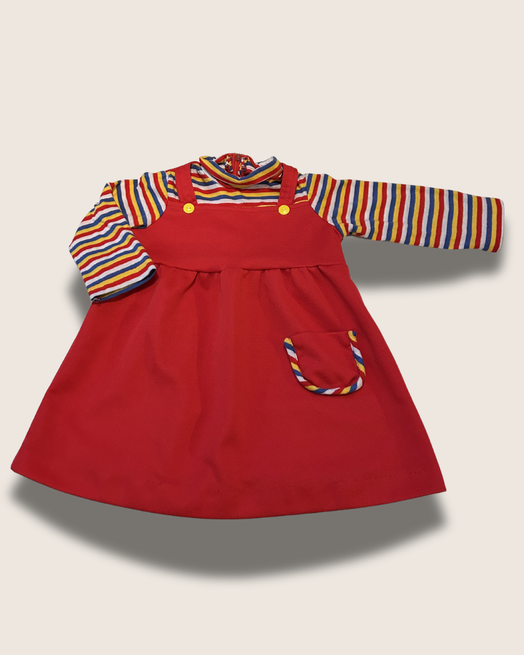 Vintage (80's) Long-Sleeve Turtleneck Dress