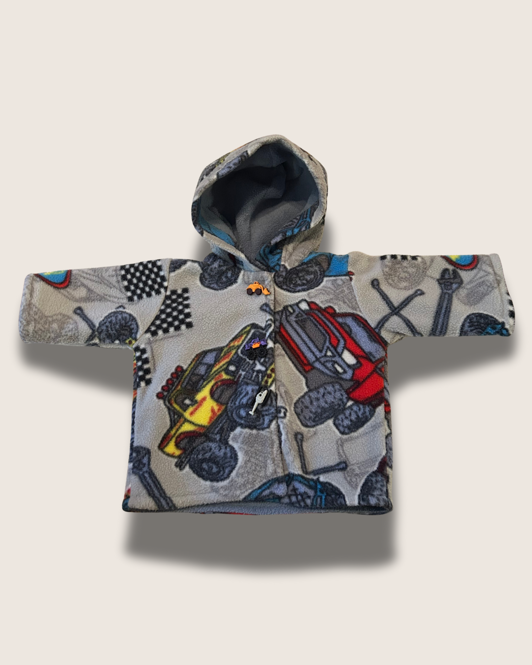 Handmade (Thick) Reversible Hoodie (Cars)