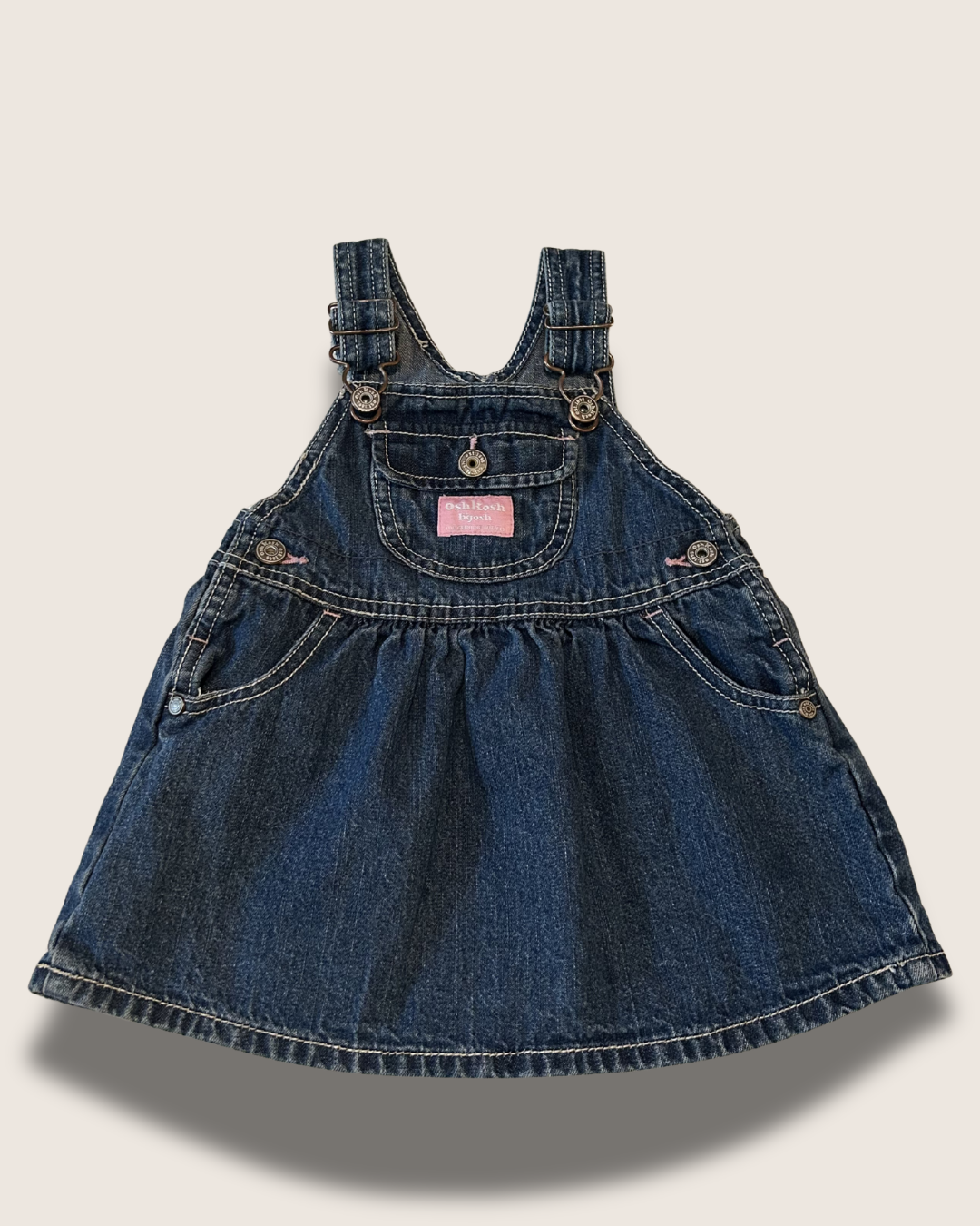 Y2K OshKosh B'gosh Denim Overall Dress (Vestbak)