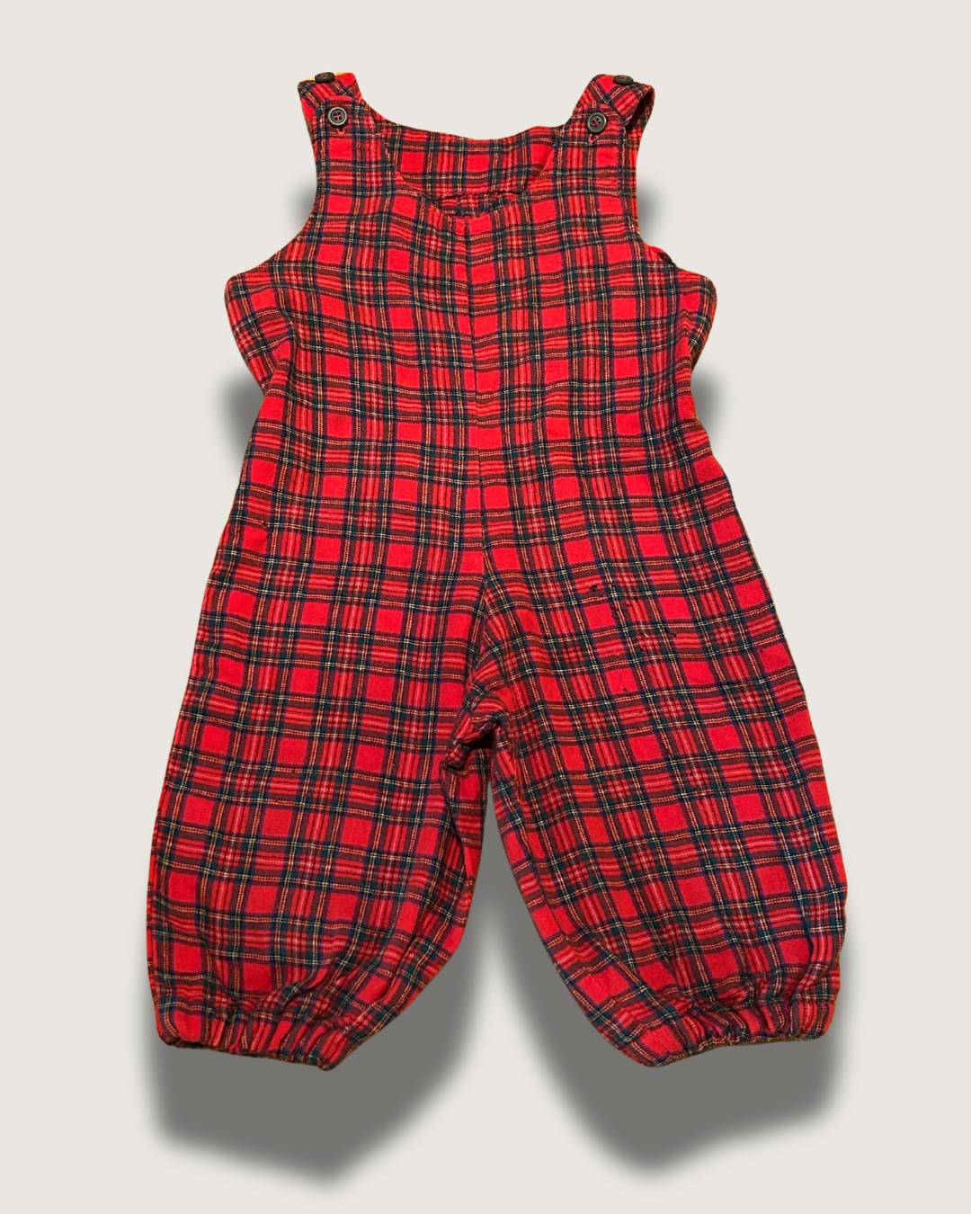 Vintage (Handmade) Tartan Romper