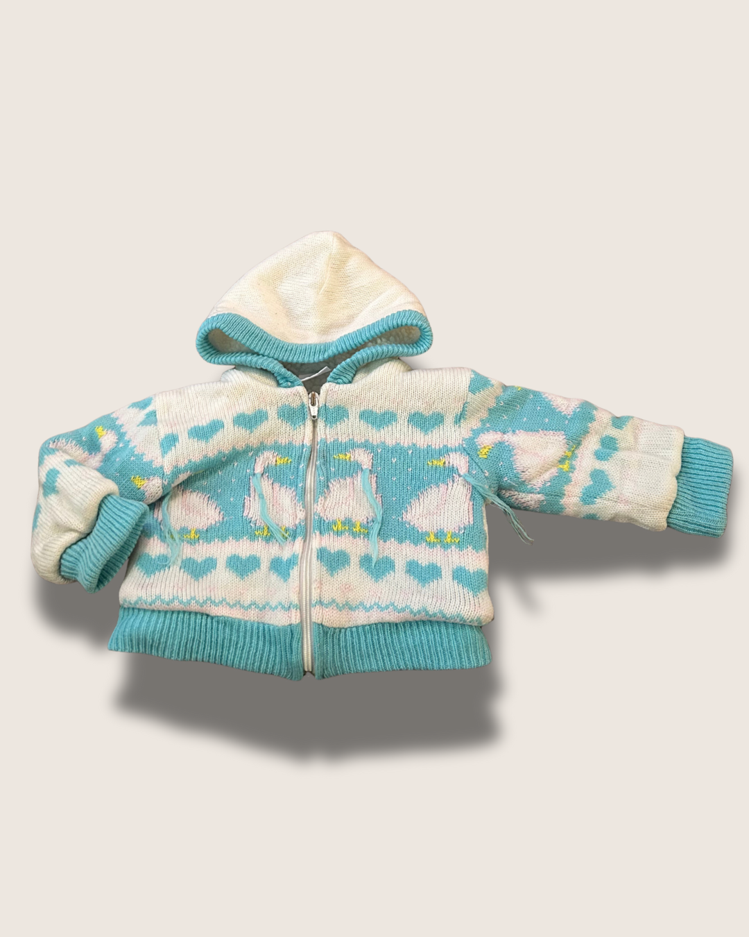 Vintage (Lined) ICZ Knit Hoodie - Goose