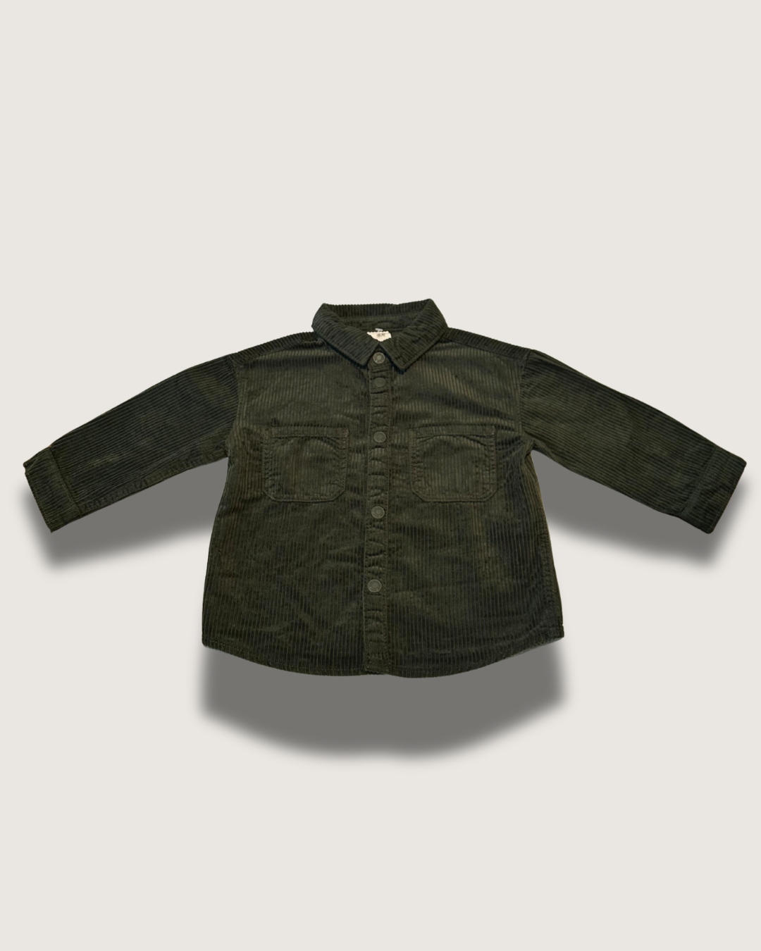 Vintage-Inspired H&M - Corduroy Long-Sleeve Polo