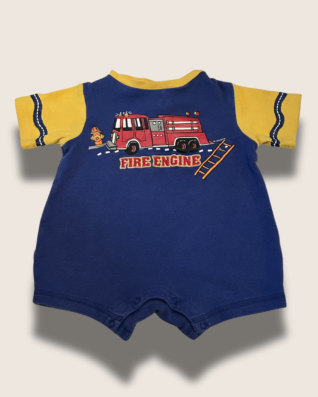 Vintage Baby Connection Romper (Fire Engine)