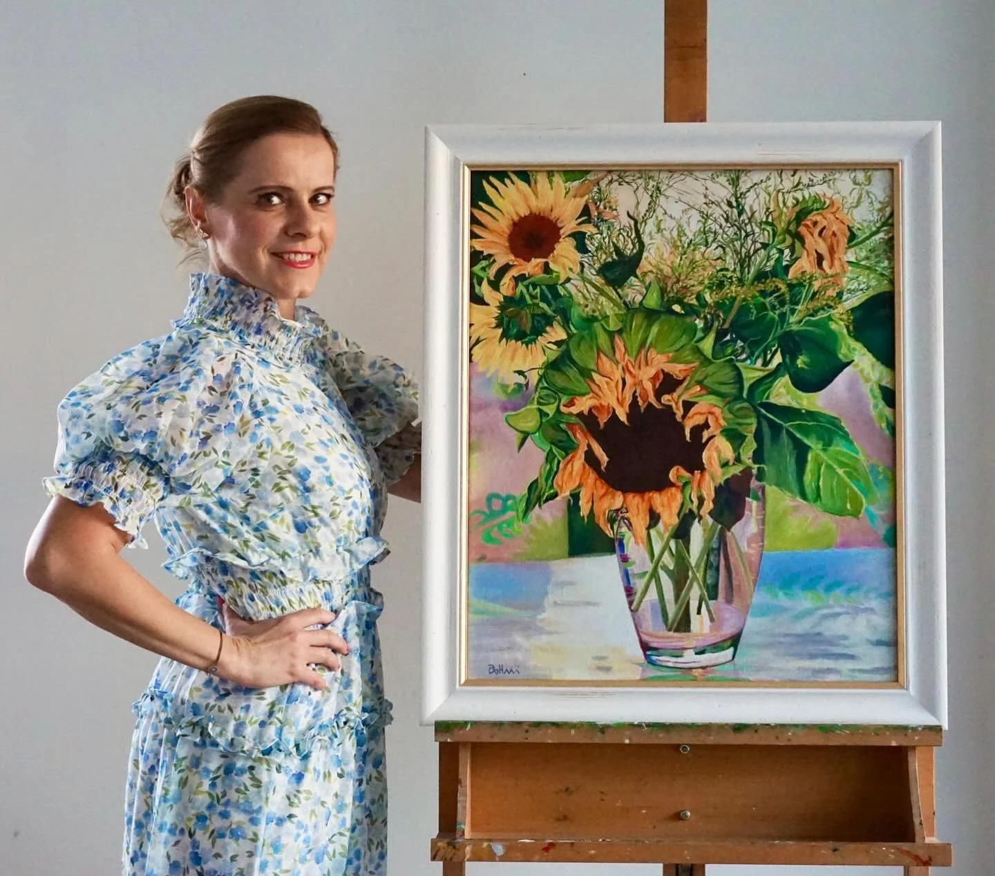 Bringing a bit of warmth to these icy days
with my new painting, In the Summer Heat🌞
- 🎨 oil on canvas, inspired by a family garden🌻
#summerheat #summerpainting #sunflower #sunflowerpainting #sunflowers🌻 #oiloncanvas #artistsofinstagram #slovakar