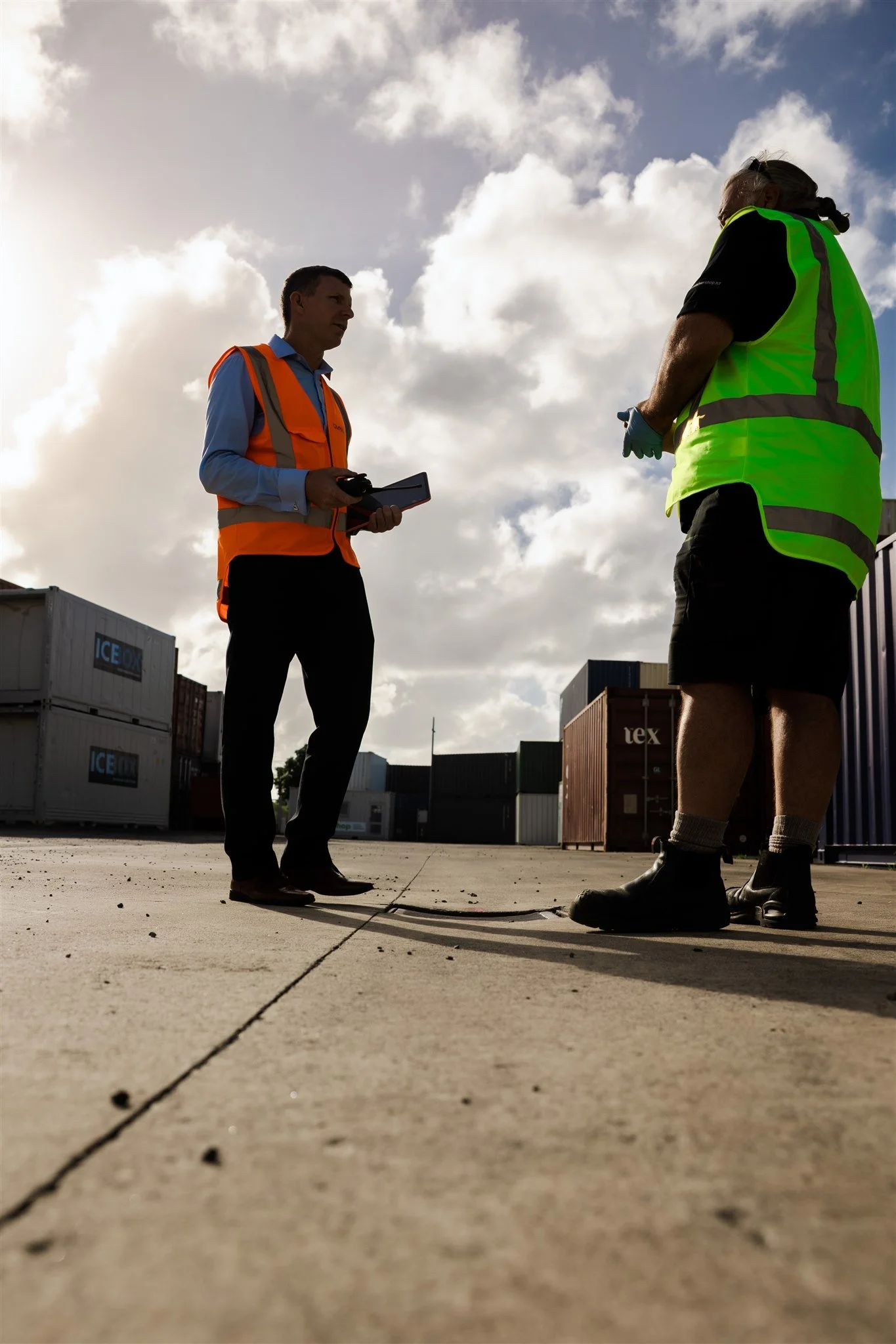 Brian Walsh Director BMW Consultancy on site with client