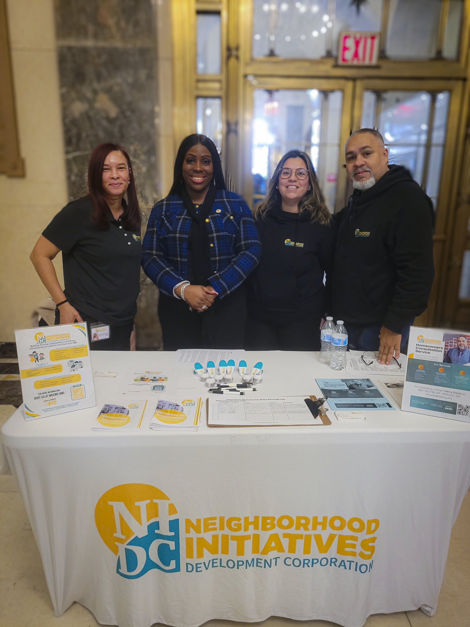 NIDC Staff with Bronx Borough President Vanessa Gibson