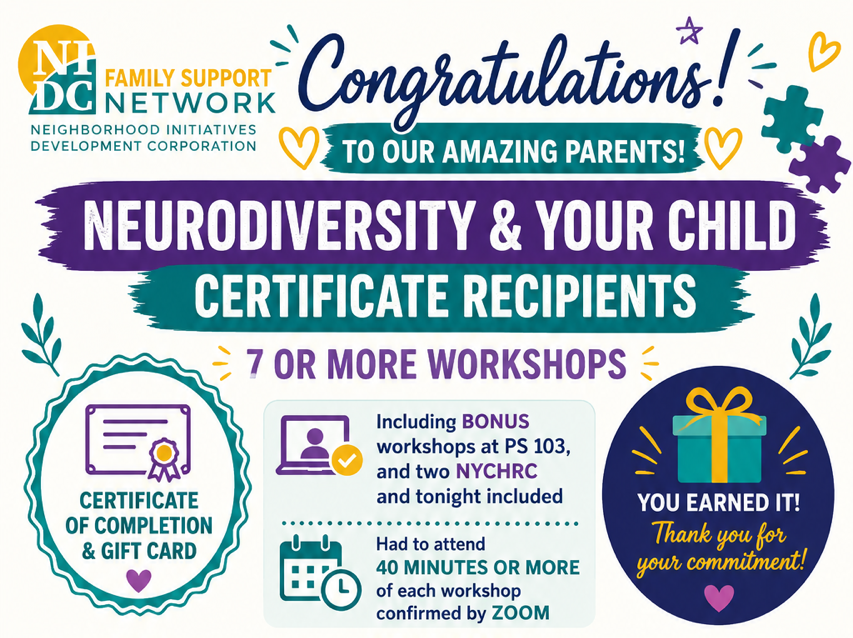 NIDC Celebrates the First Neurodiversity &amp; Your Child Virtual Cohort