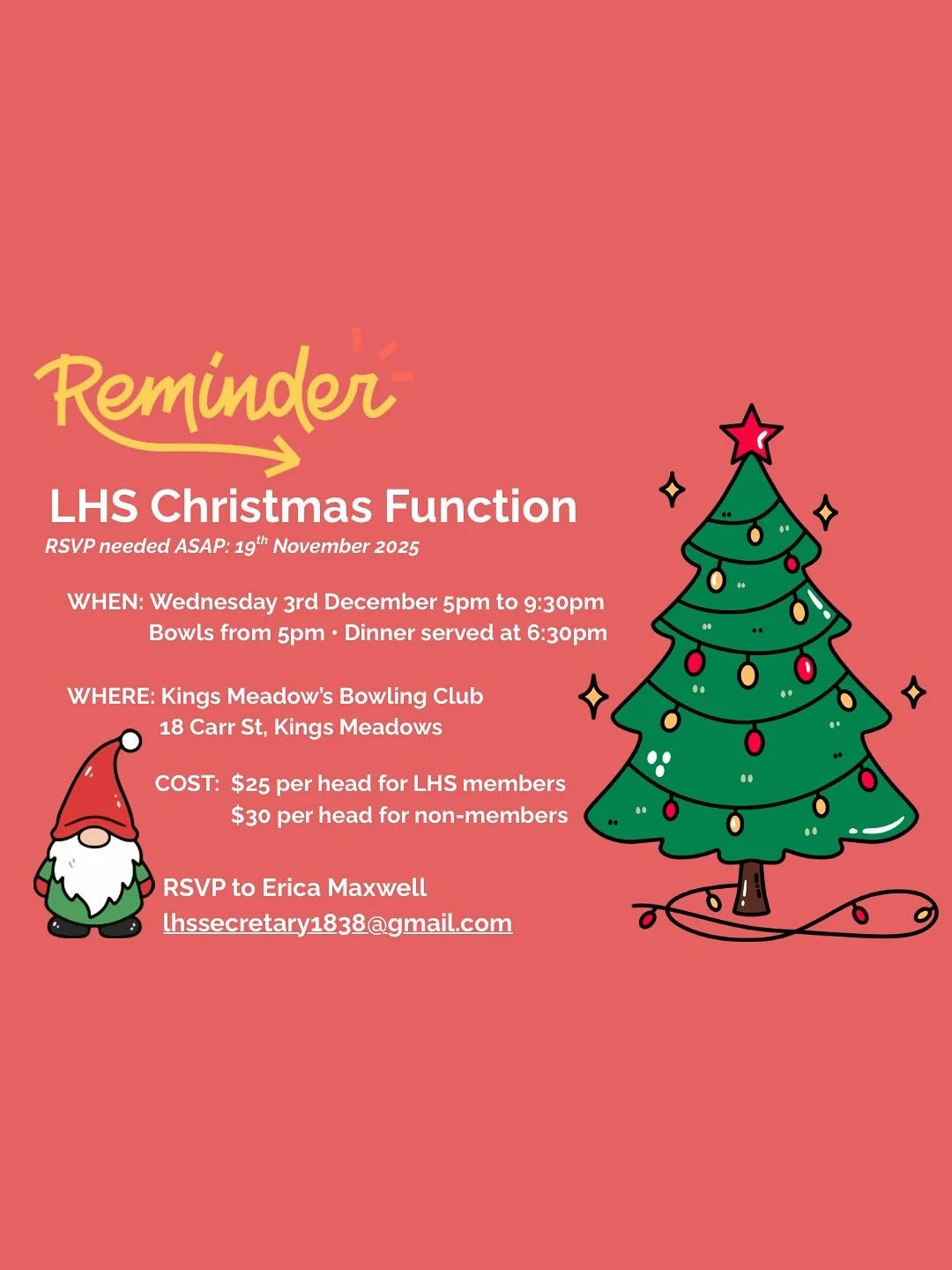 RSVP to Erica Maxwell lhssecretary1838@gmail.com