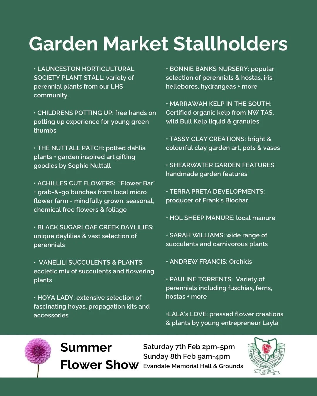 🌈 🔈 D&bull;A&bull;H&bull;L&bull;I&bull;A&bull;S! 
&hellip;have we got your attention?
Yes folks, it is that time of the year again - the most beautiful, colourful and interesting blooms are ready for their time in the spotlight at our Summer Flower