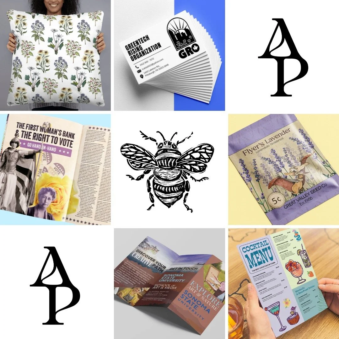 Now booking freelance work!

I&rsquo;m offering graphic design and illustration services for folks who need thoughtful visuals that tell a story. Whether you&rsquo;re launching a brand, designing packaging, or publishing a book, you don&rsquo;t have 