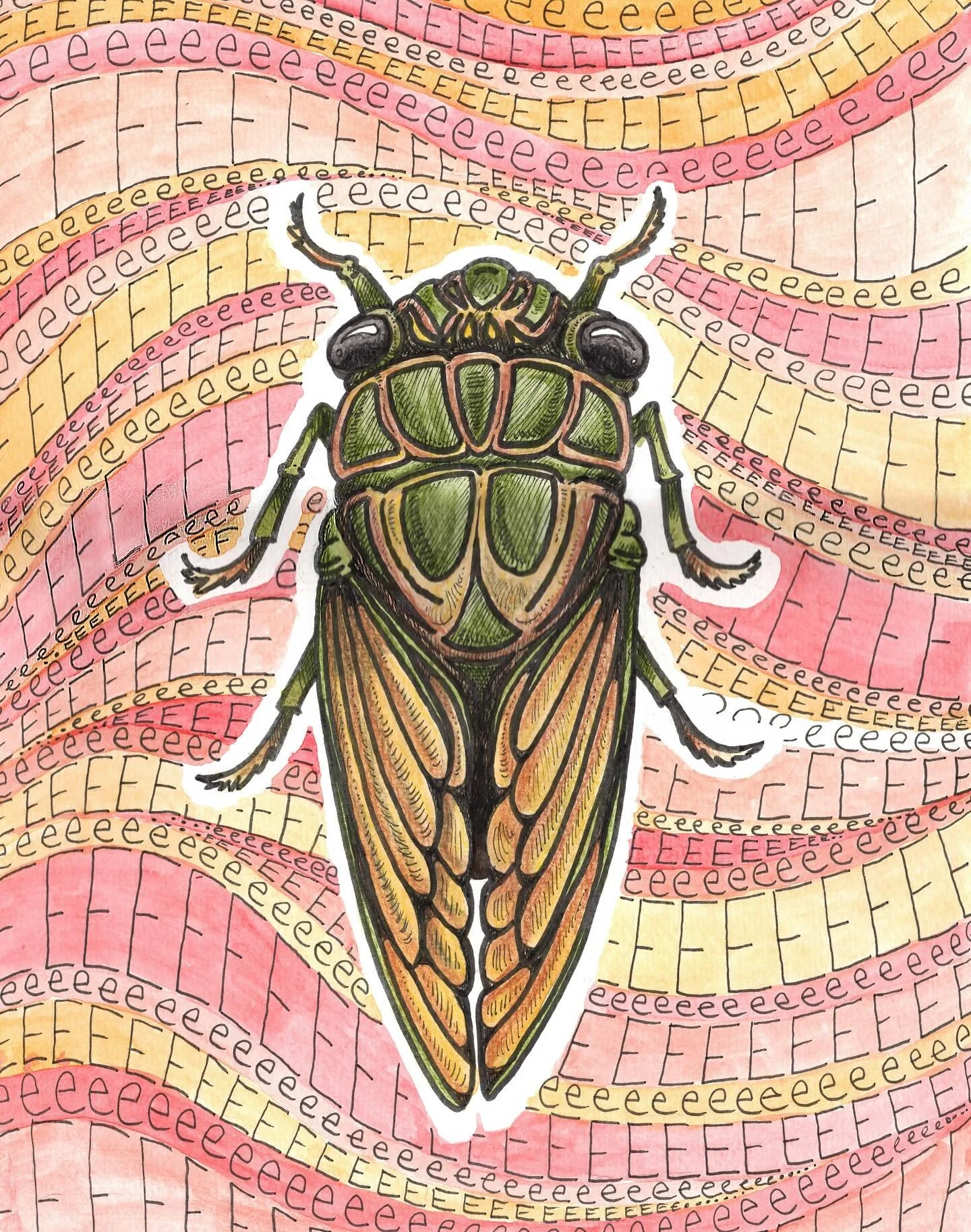 &ldquo;It was August. The cicadas swarmed overhead, iridescent wings beating the air as they flew above the landscape, breathing fresh air for the first time in seventeen years. Each summer brought a new brood, erupting forth from the earth, like cor