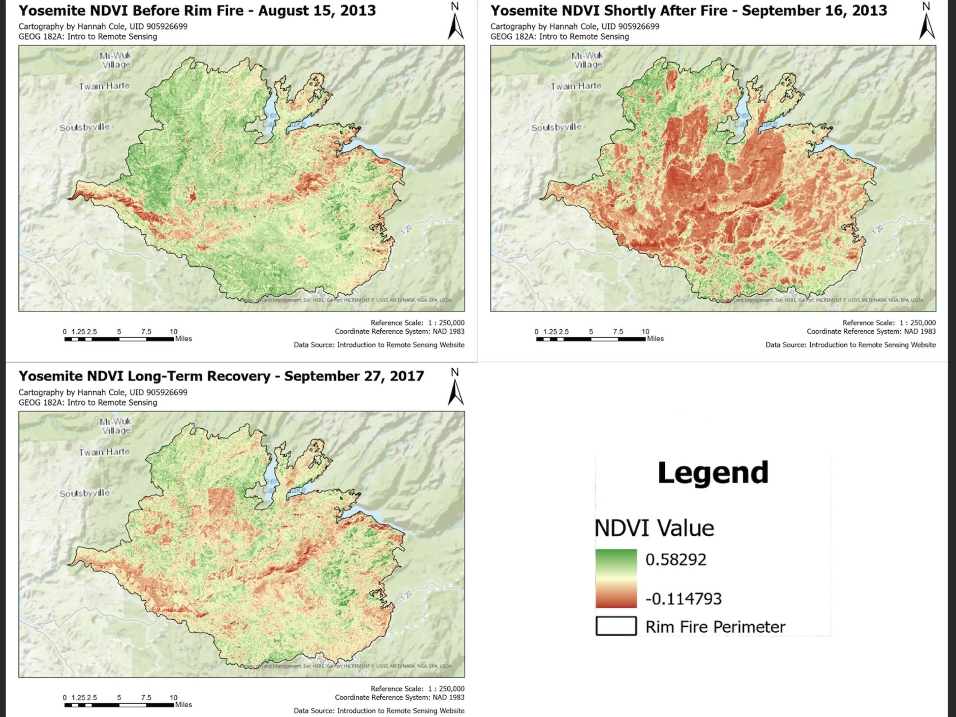 Yosemite NDVI
