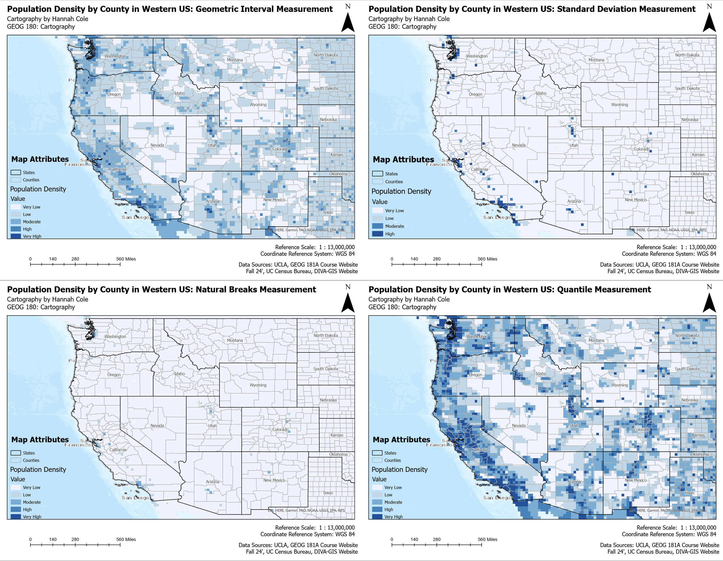 Population Density in Western US