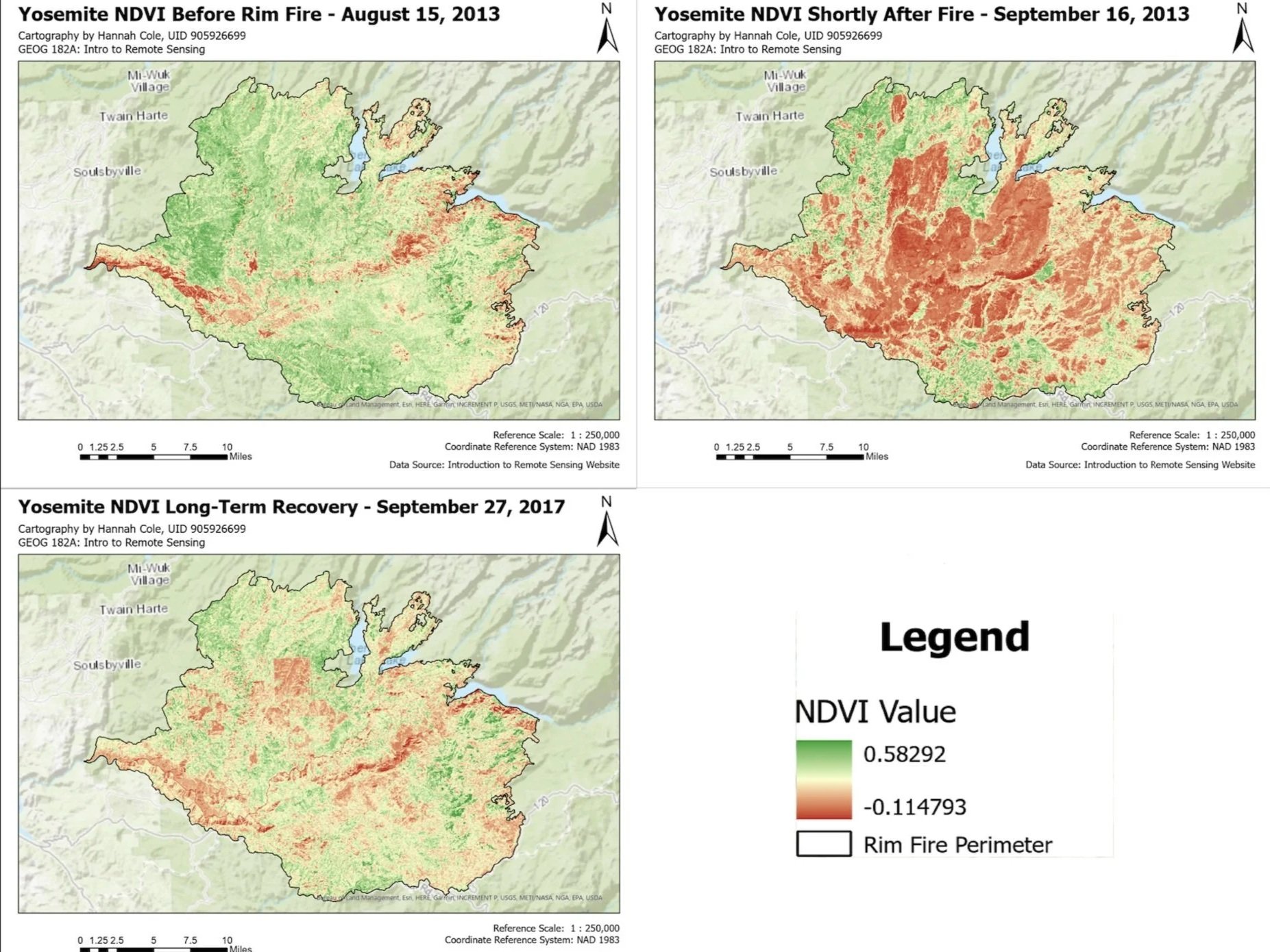 Yosemite NDVI