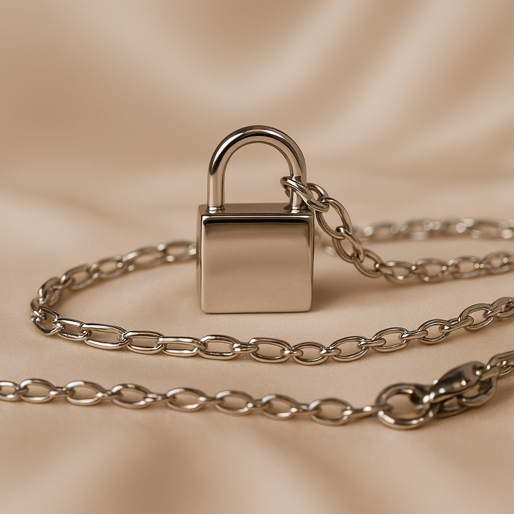 Silver Lock Necklace