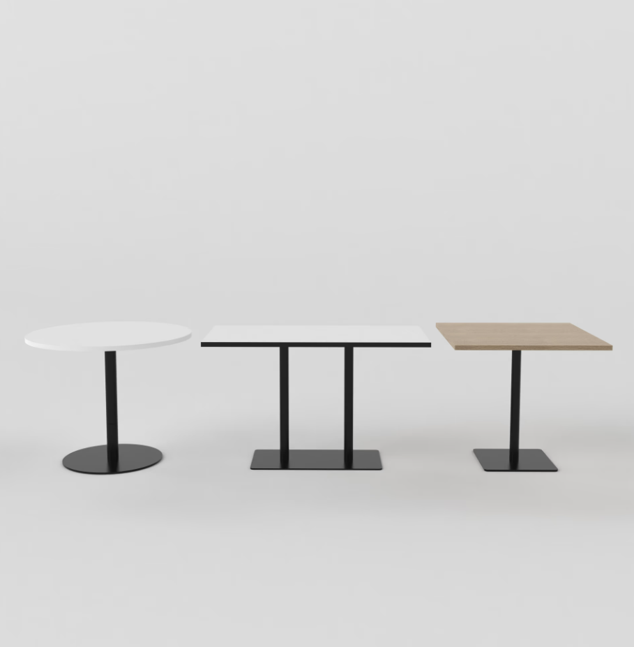 Brooke Disc Table Bases (Round & Square) by KM Tubular