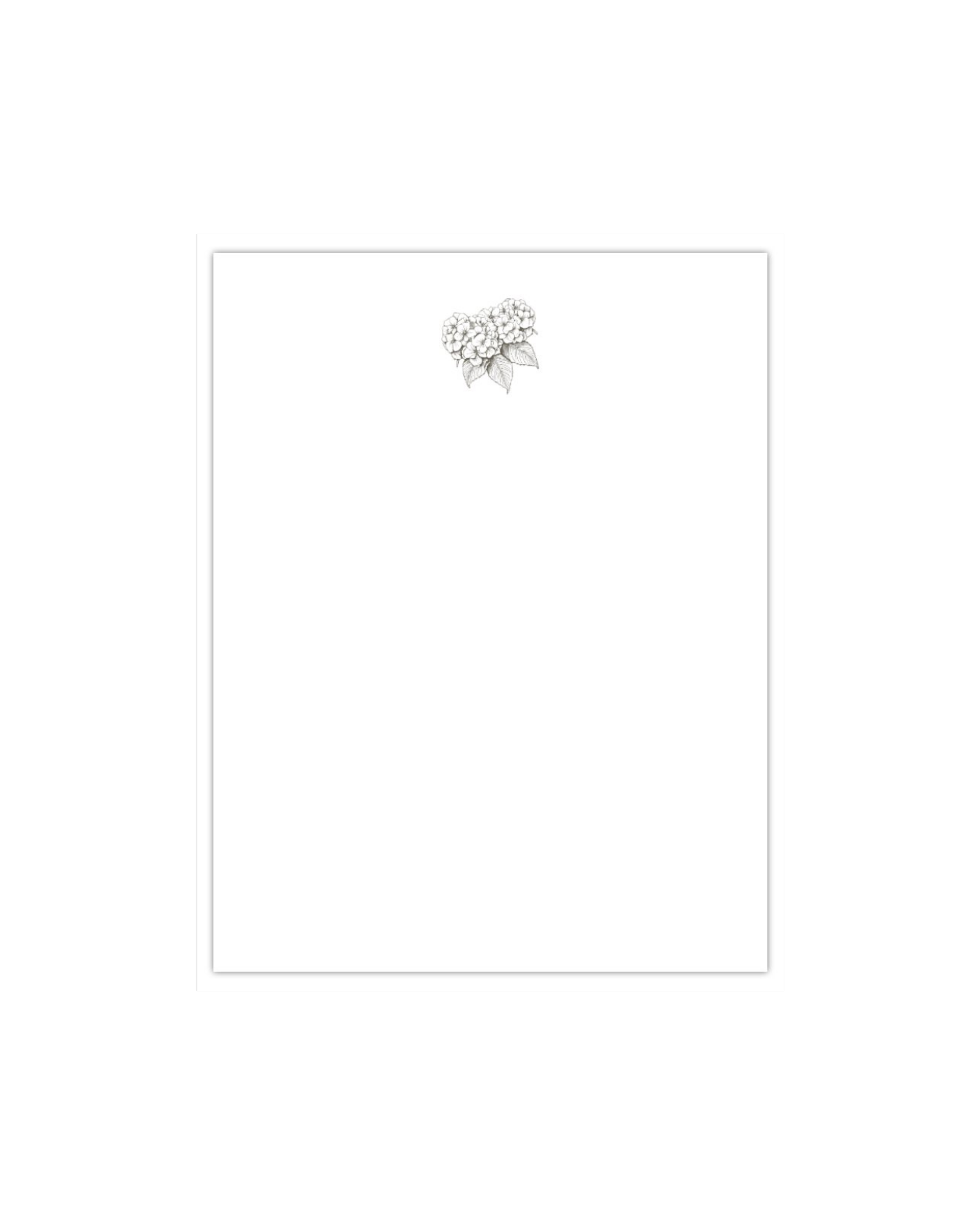 Garden Hydrangea Notepad